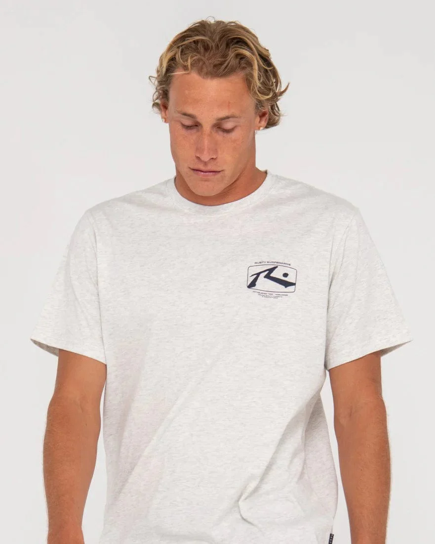 Advocate Short Sleeve Graphic Tee - Ecru Marle - Image 4