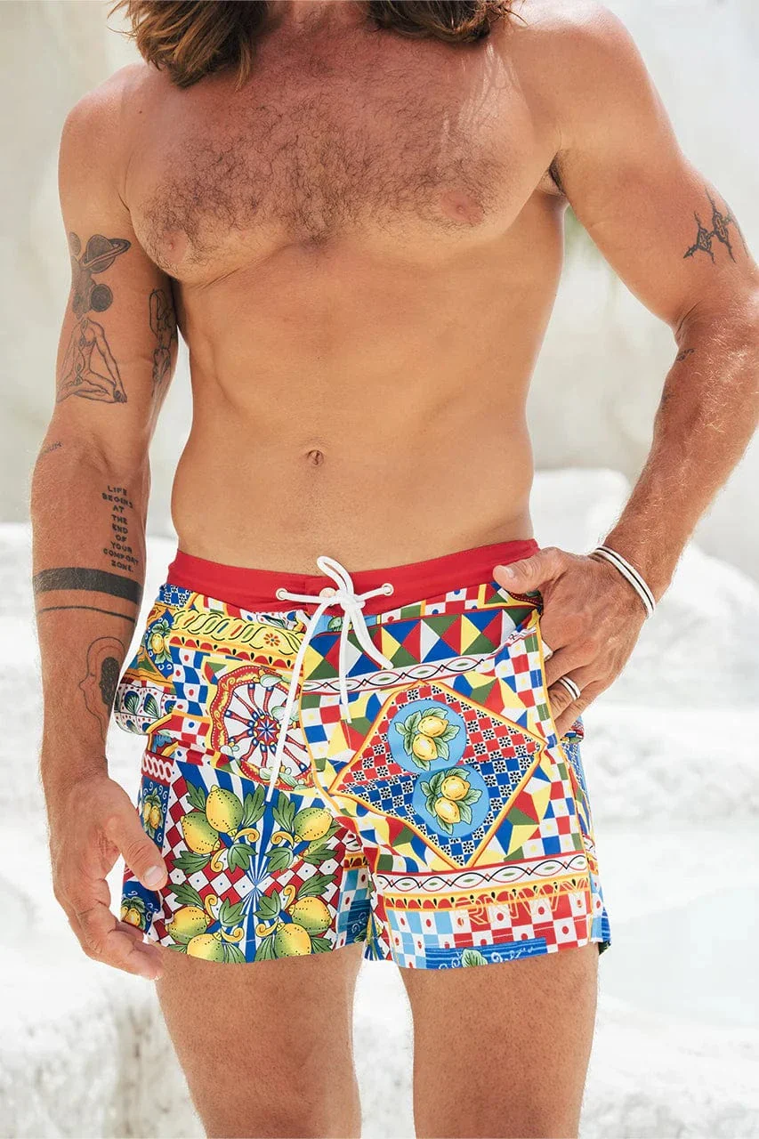 Runaway The Label Amalfi Short - Phaedra Print - Image 4