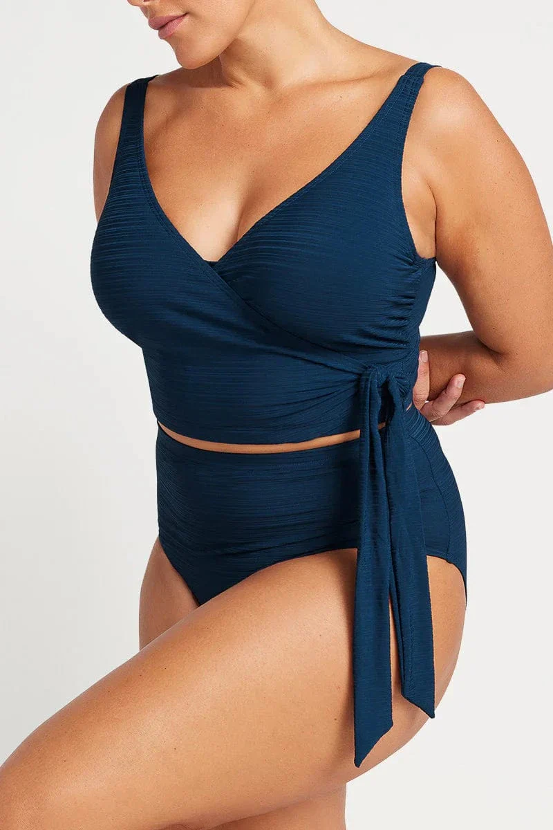 Artesand Aria Hayes Underwire Bikini Top - Navy - Image 3