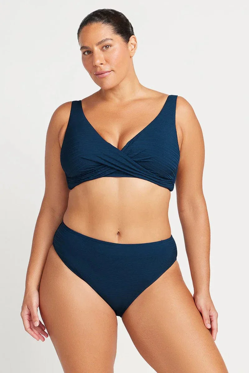 Artesands Aria Monet Curve Fit Mid Rise Swim Pant - Navy
