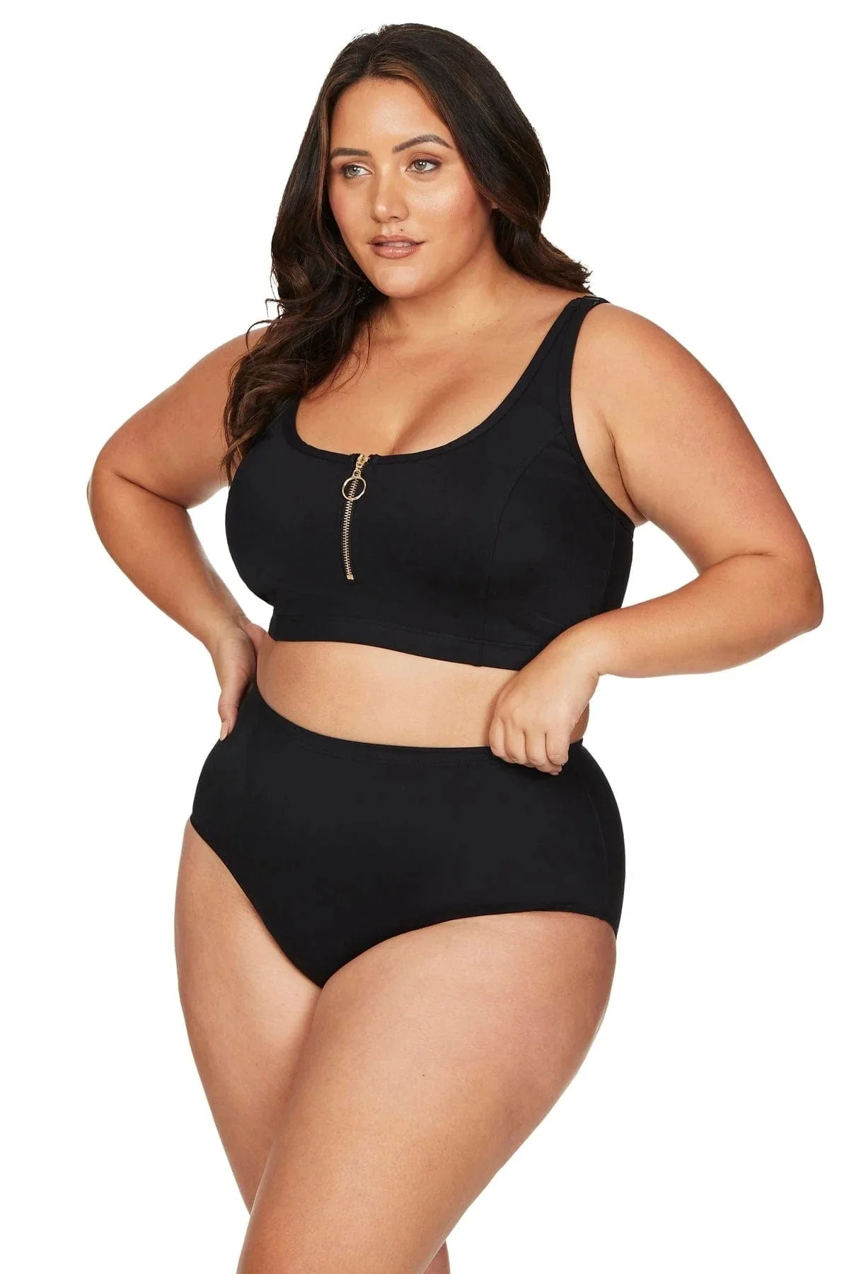 Artesands Black Sculpt Renoir High Waist Bikini Bottom - Image 4