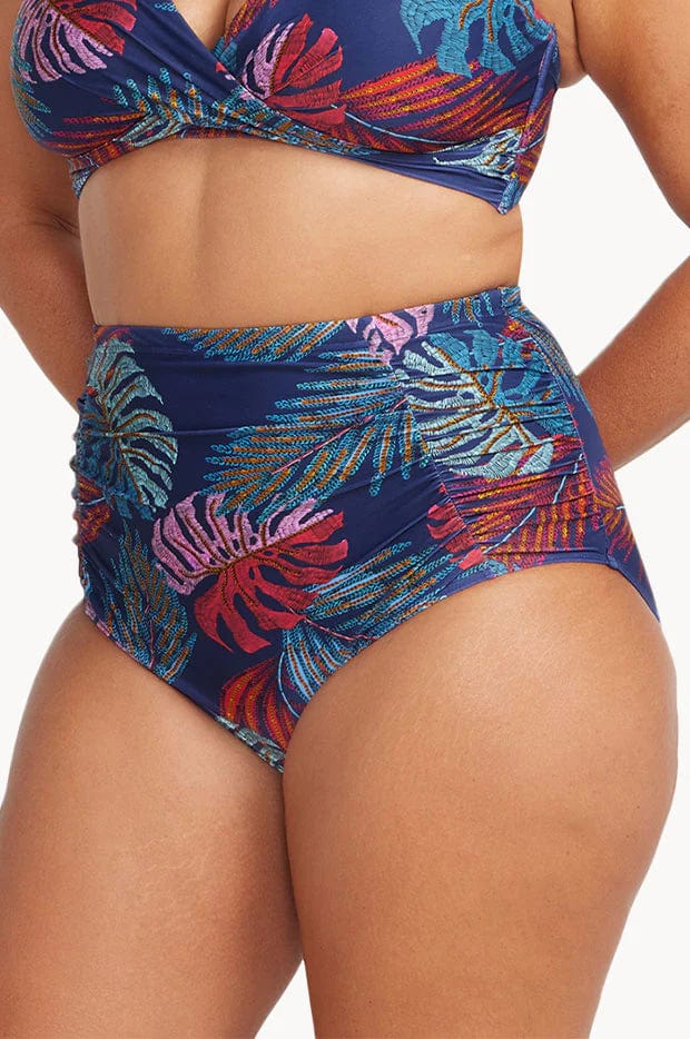 Artesands Nu Ornare Raphael High Waist Rouched Swim Pant - Navy - Image 5