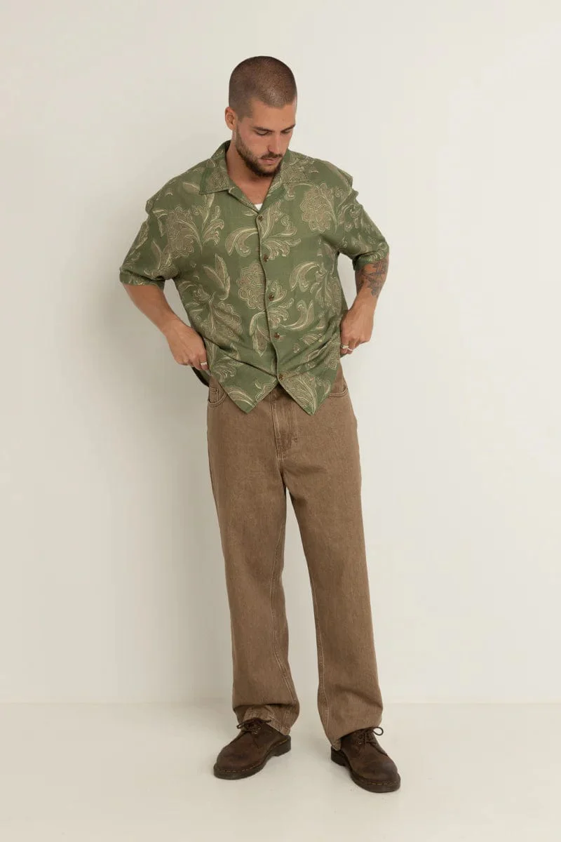 Rhythm Astral Bloom Ss Shirt - Olive - Image 6