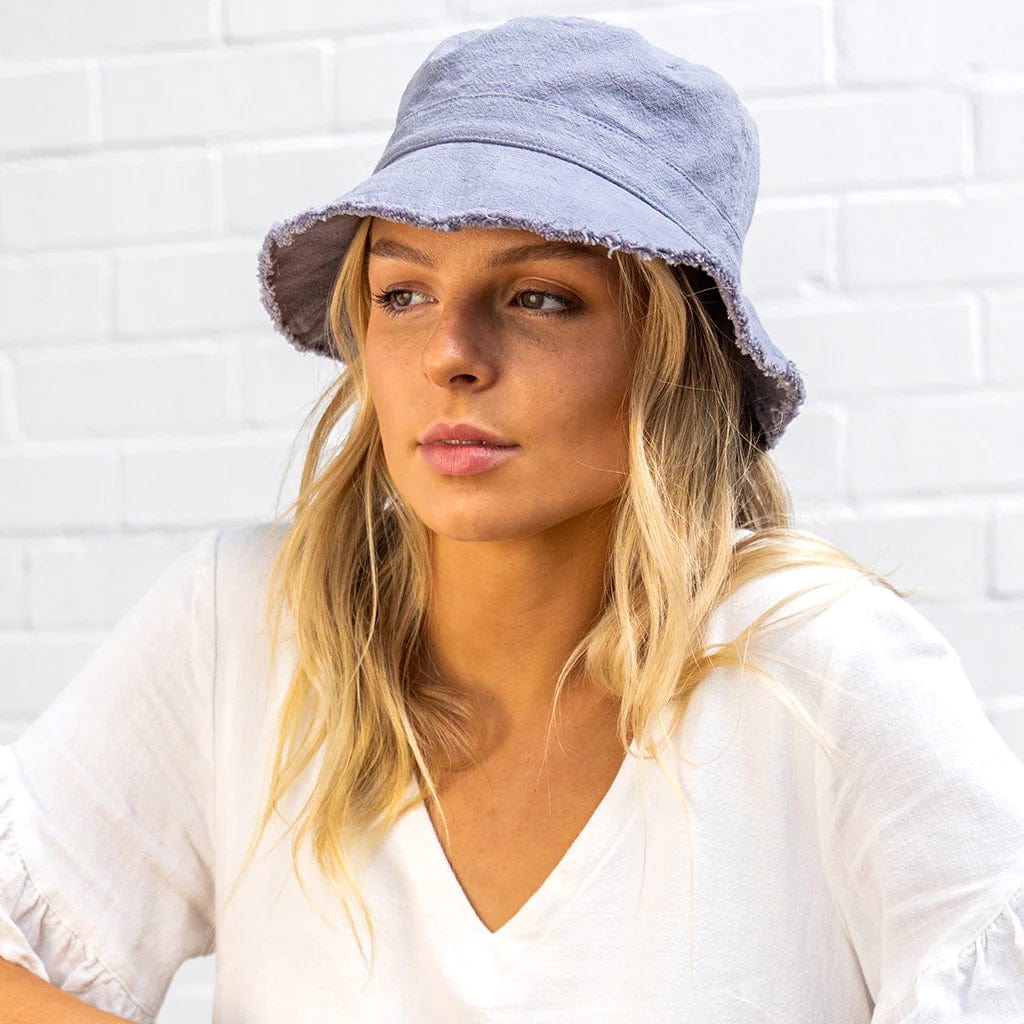 Ava Linen Bucket Hat - Image 3