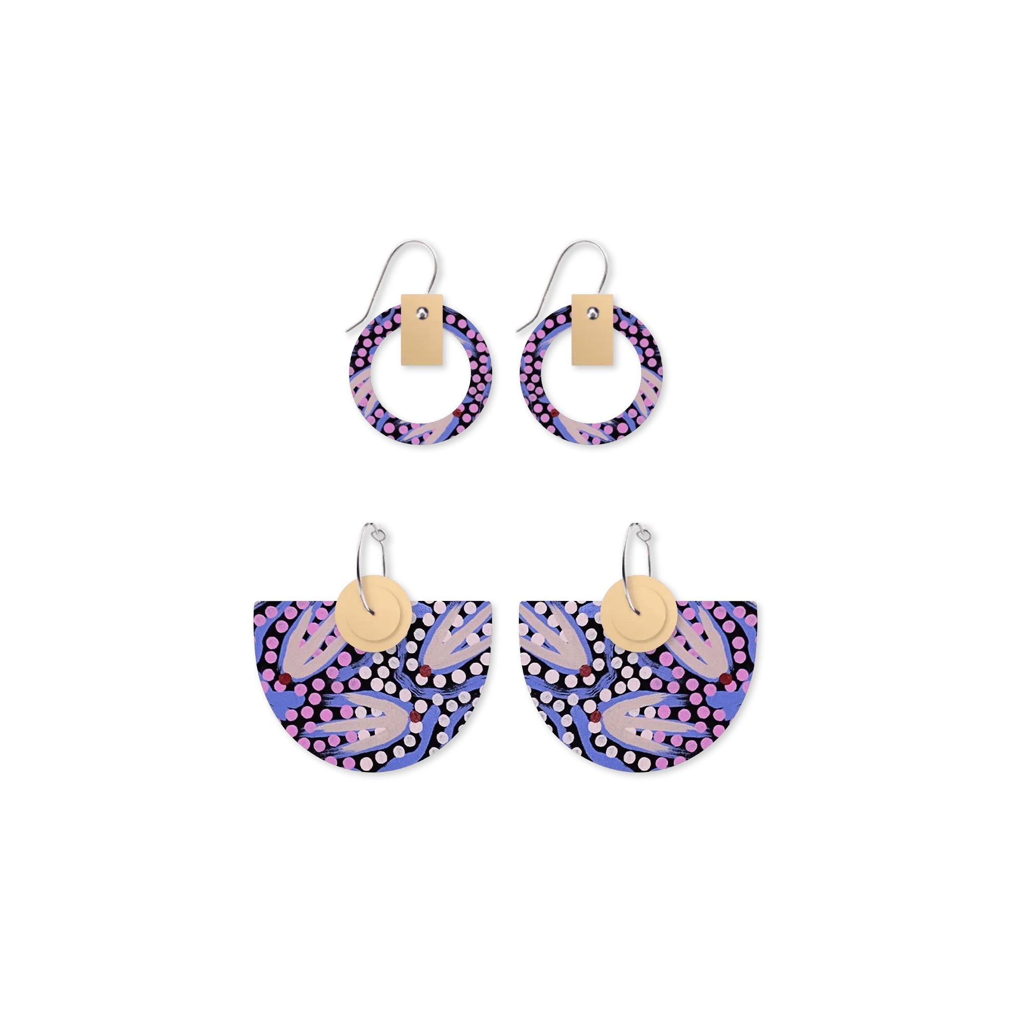 Azeza Possum Dreamtime Bell Halo Pack Earrings
