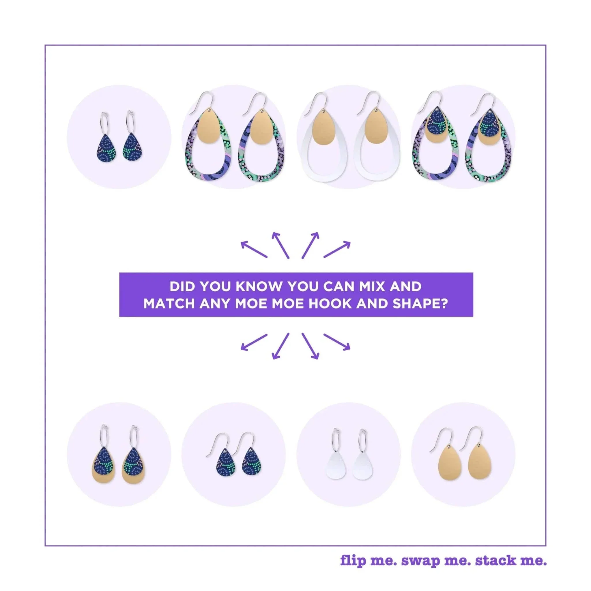 Azeza Possum Dreamtime Trinity Tear Pack Earings - Image 2