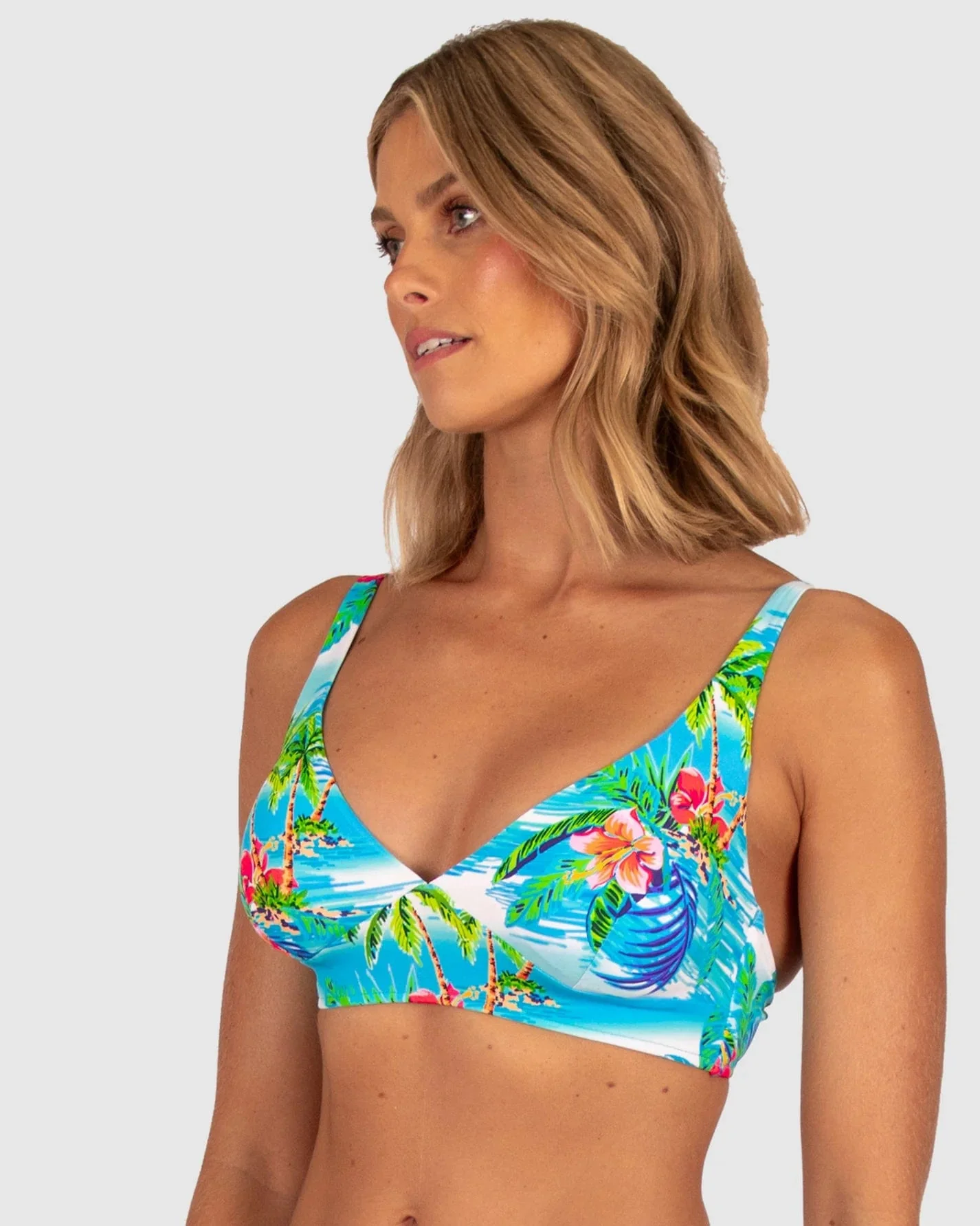 Baku Cocos Islands Cocos C-DD Long Line & Regular Pant Bikini Set - White - Image 2