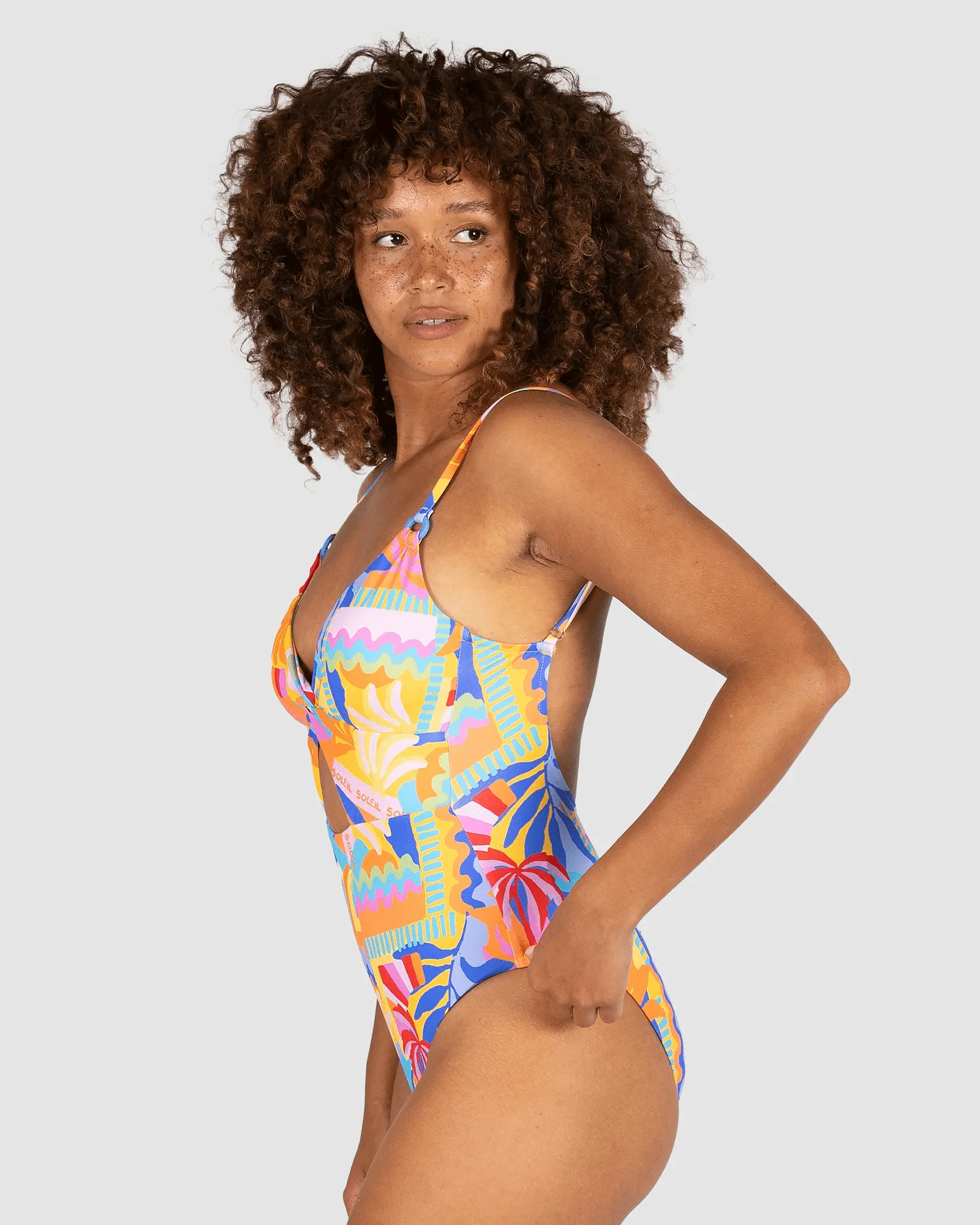 Baku Grenada Cut Out One Piece - Sunshine - Image 2