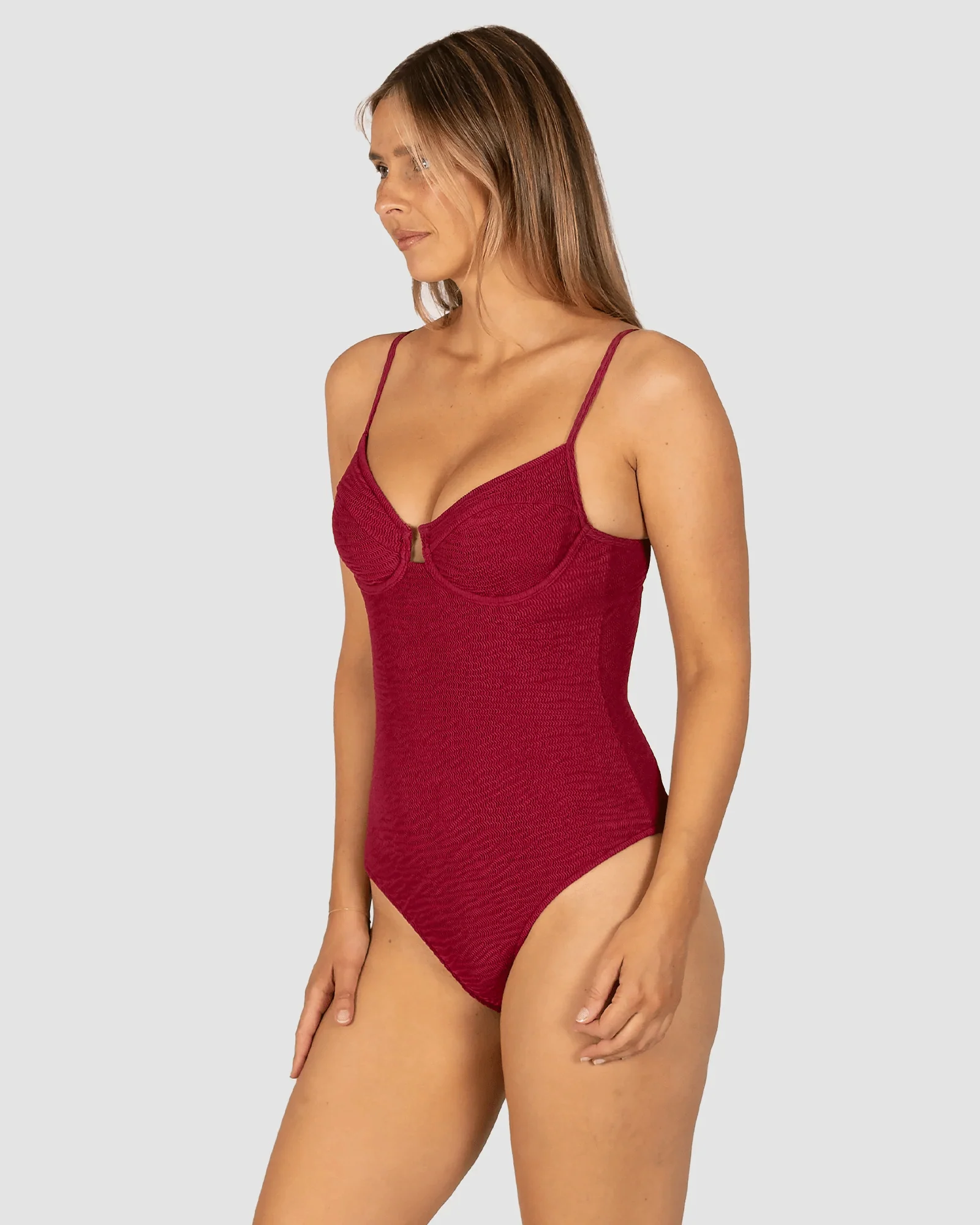 Baku Ibiza Underwire Balconette One Piece - Scarlet - Image 4
