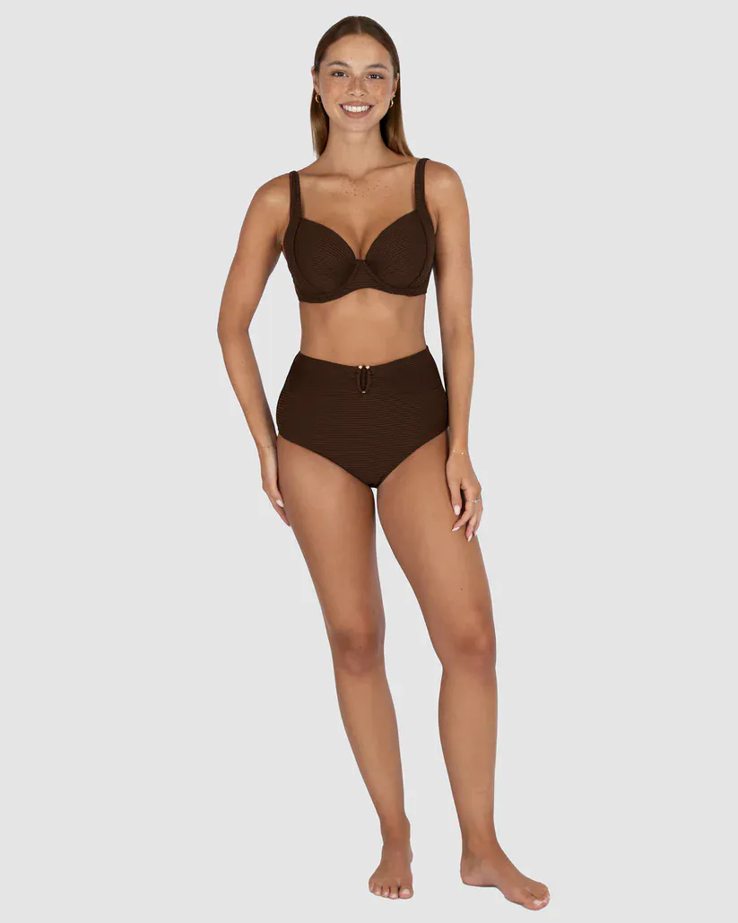 Baku Positano D/DD Balconette Bikini Bra Top - Mocha