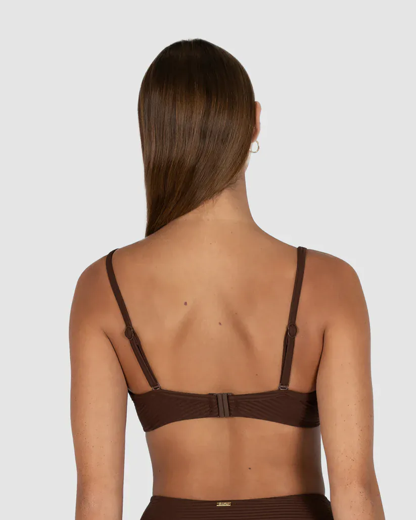 Baku Positano D/DD Balconette Bikini Bra Top - Mocha - Image 2