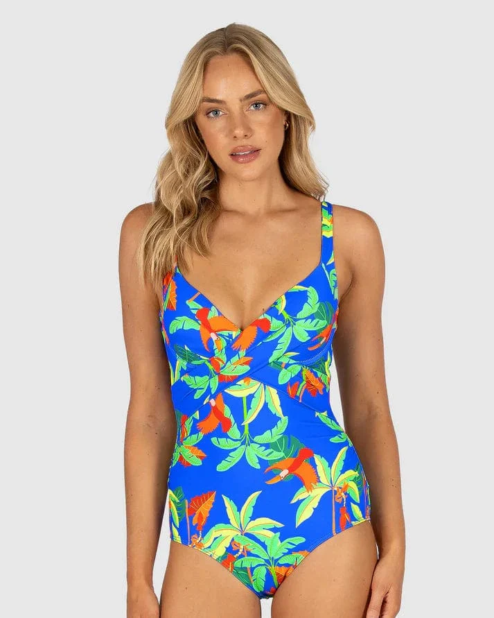 Baku Rio Grande Booster One Piece Swimsuit - Electric