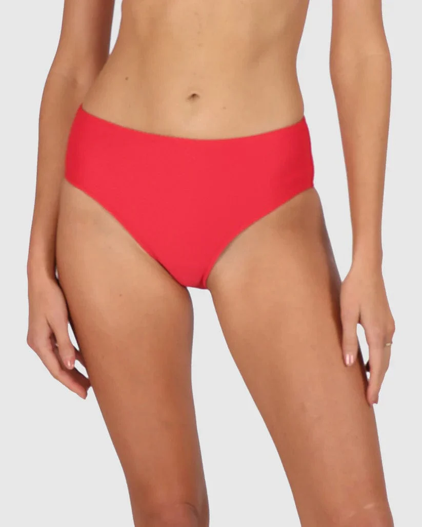 Baku Rococco Mid Bikini Pant - Cherry*
