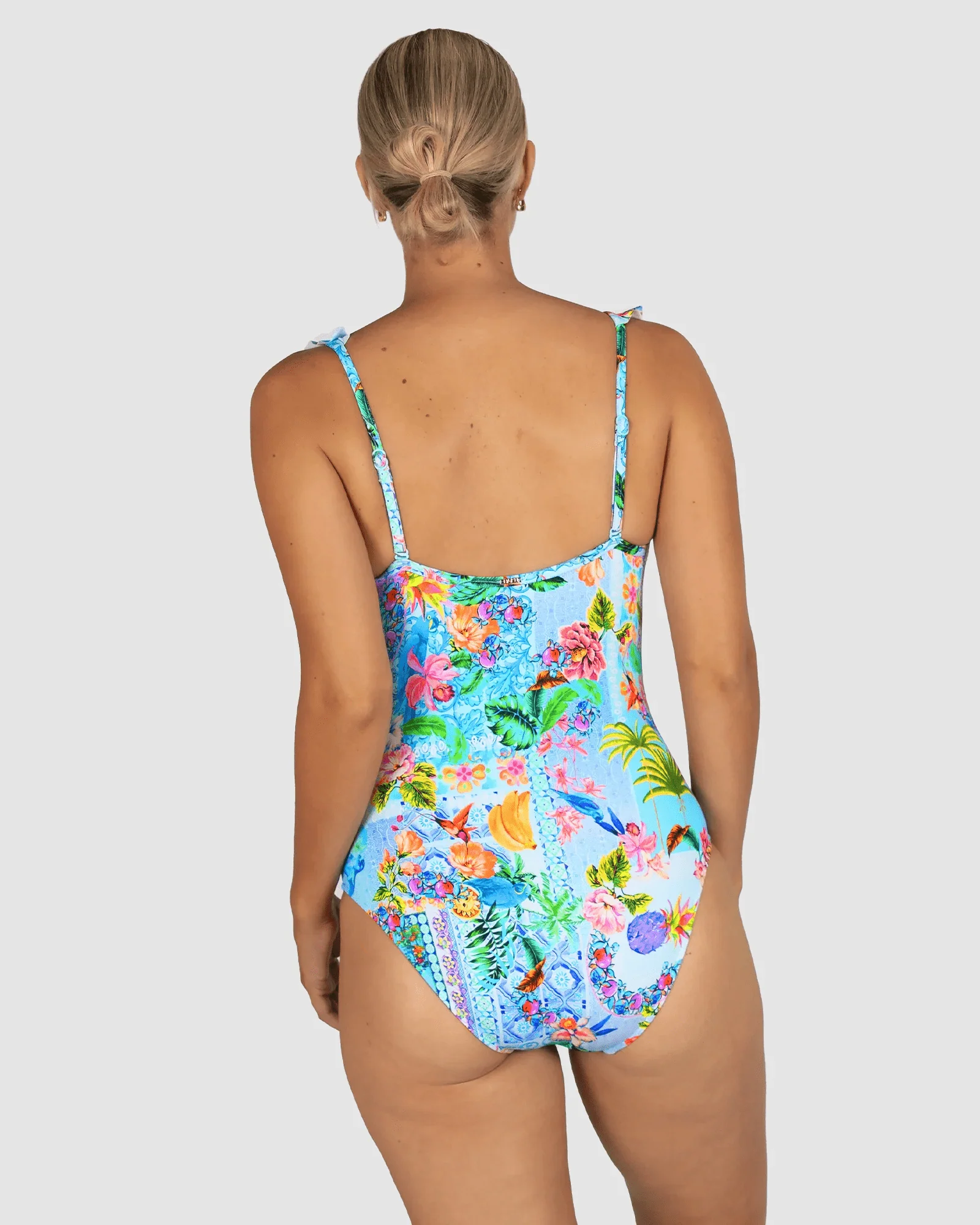 Baku Sardinia E/F Frill One Piece - Ocean - Image 3