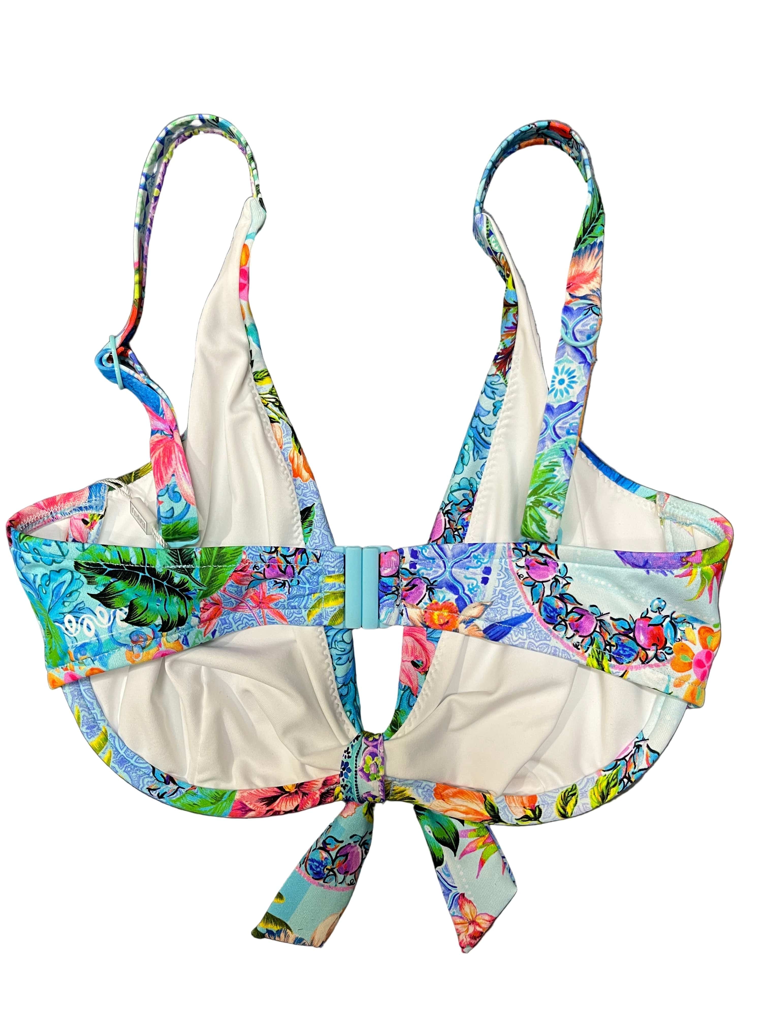 Baku Sardinia F Cup Triangle Bikini Bra Top - Ocean - Image 3