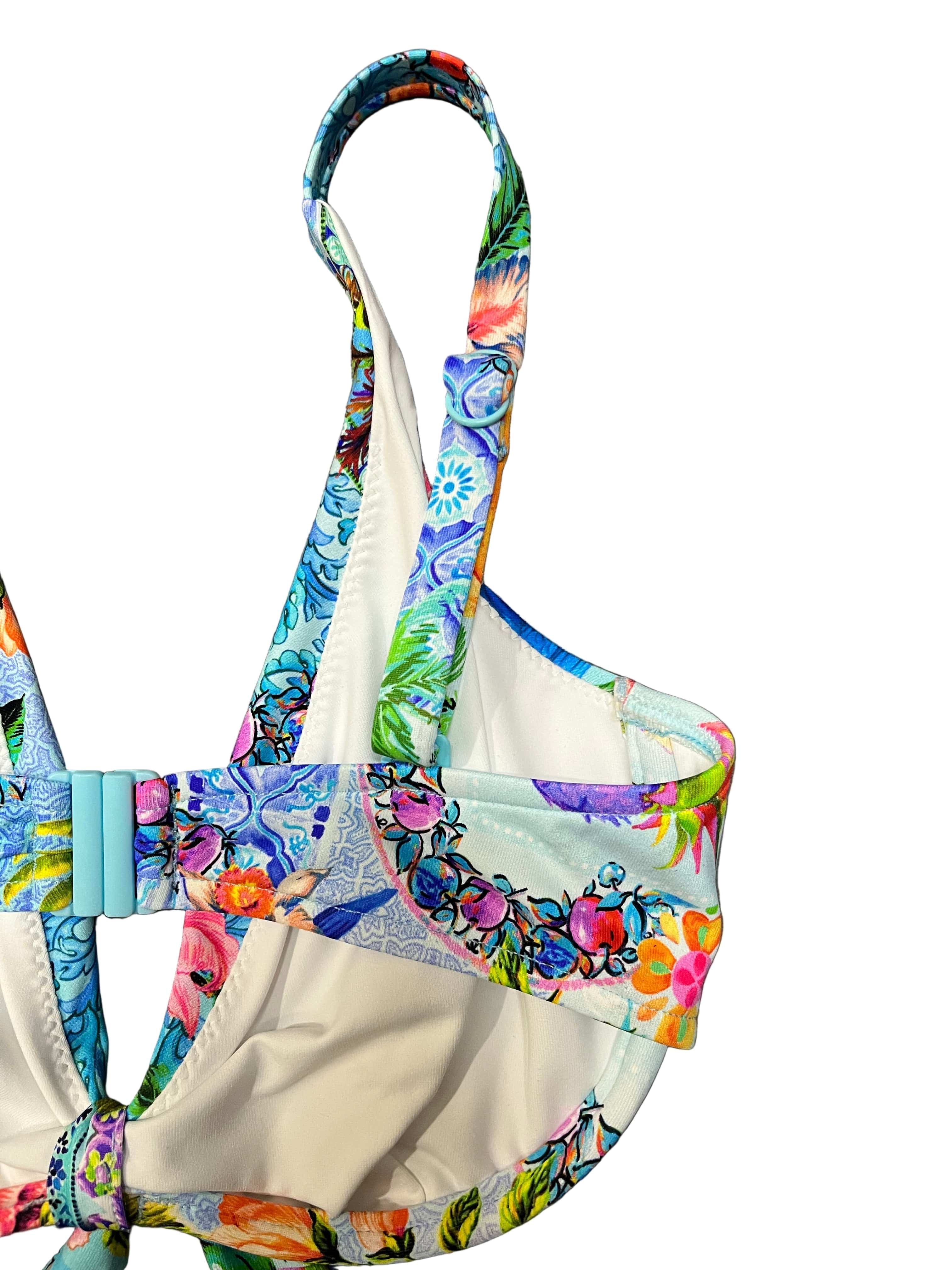 Baku Sardinia F Cup Triangle Bikini Bra Top - Ocean - Image 7