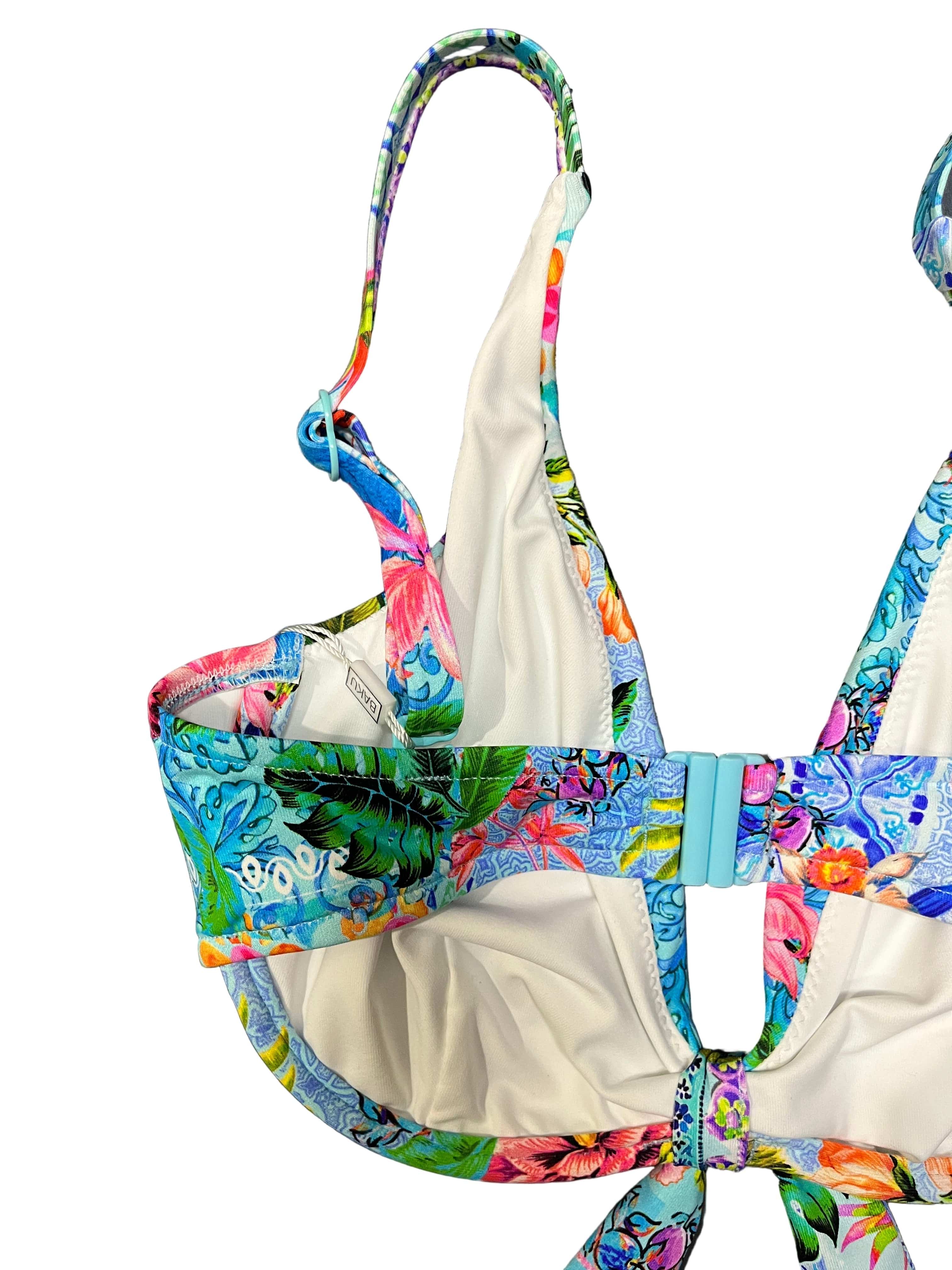Baku Sardinia F Cup Triangle Bikini Bra Top - Ocean - Image 8