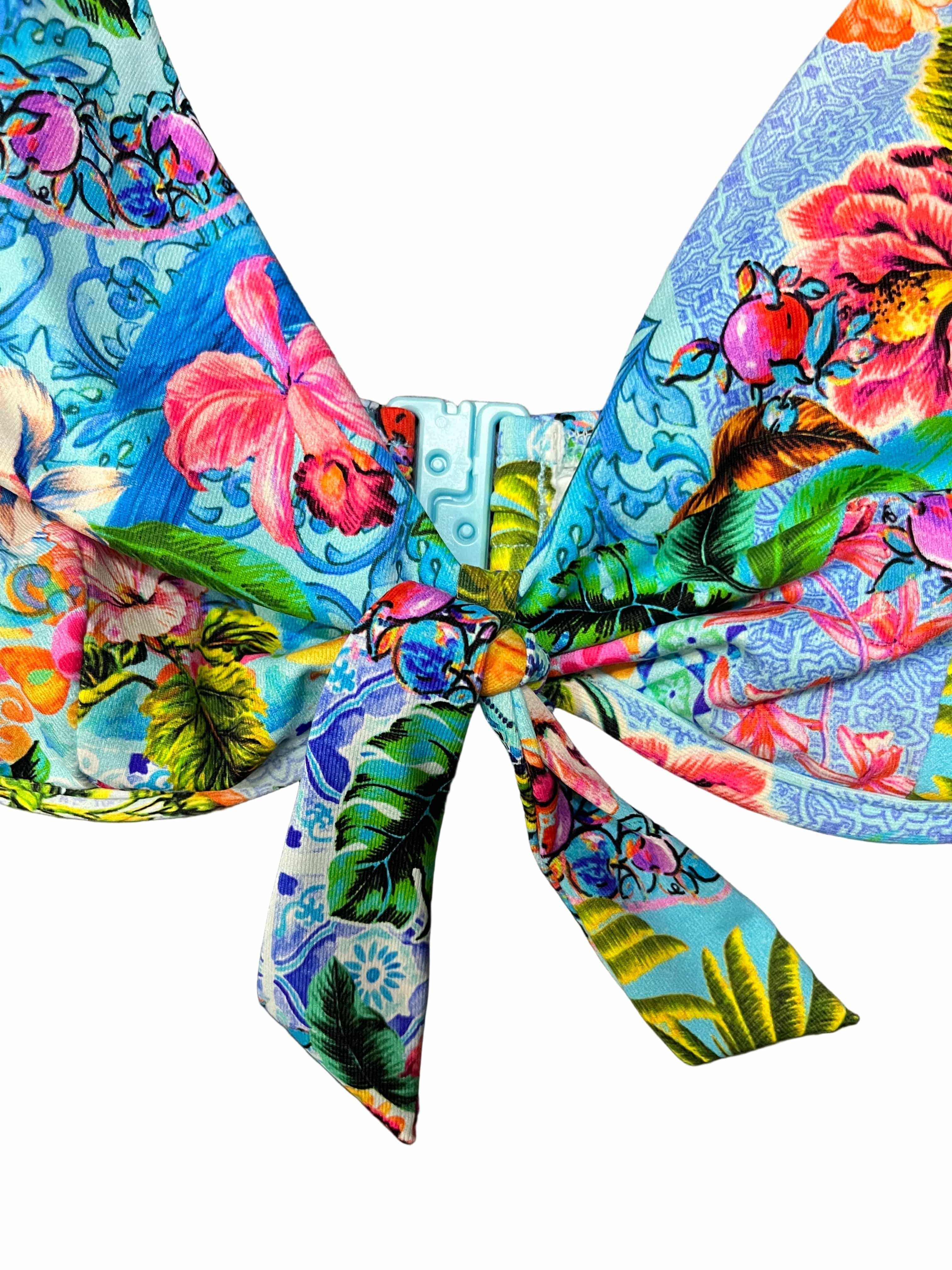 Baku Sardinia F Cup Triangle Bikini Bra Top - Ocean - Image 9