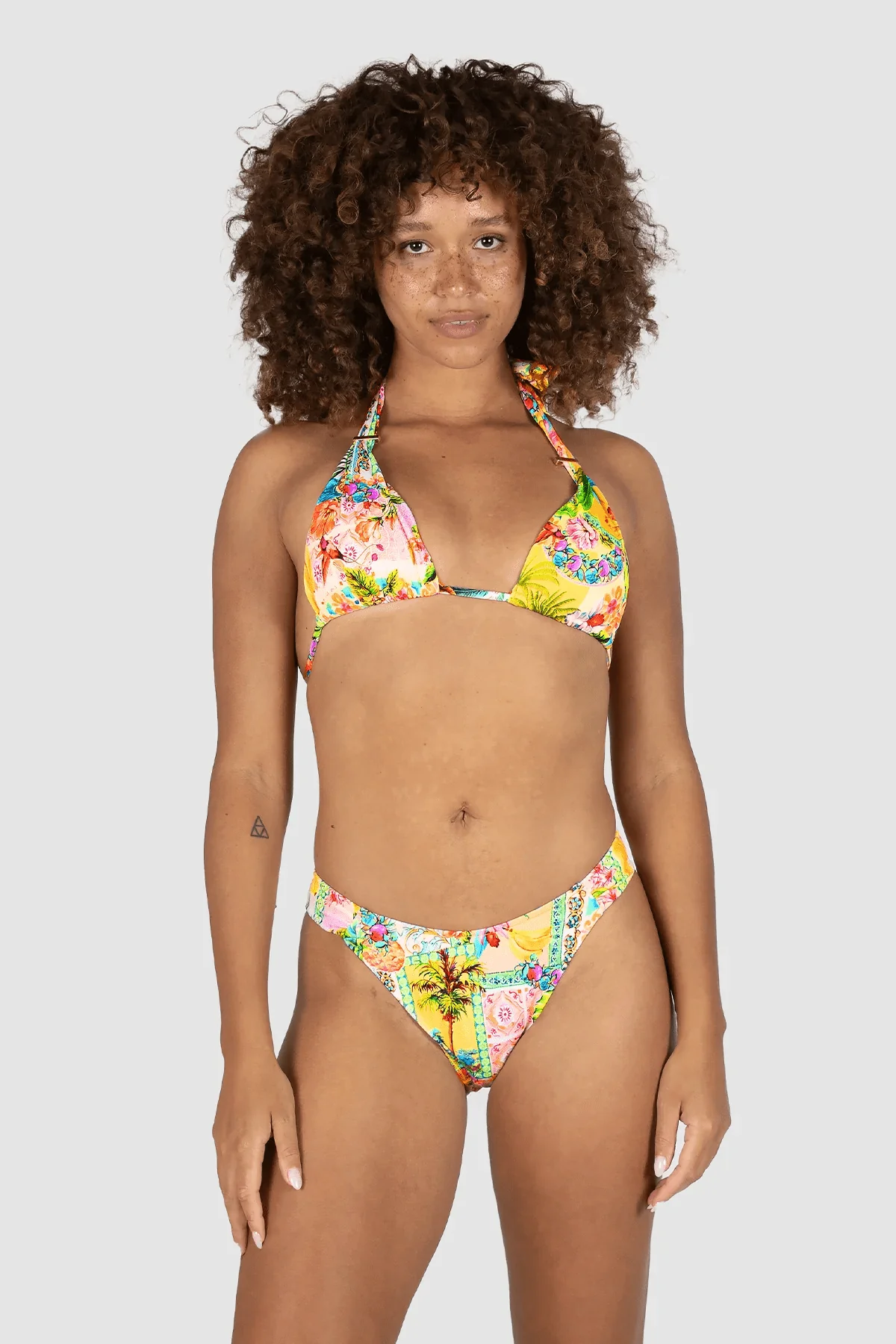 Baku Sardinia Soft Side Cheeky Bikini Bottom - Lemon - Image 2