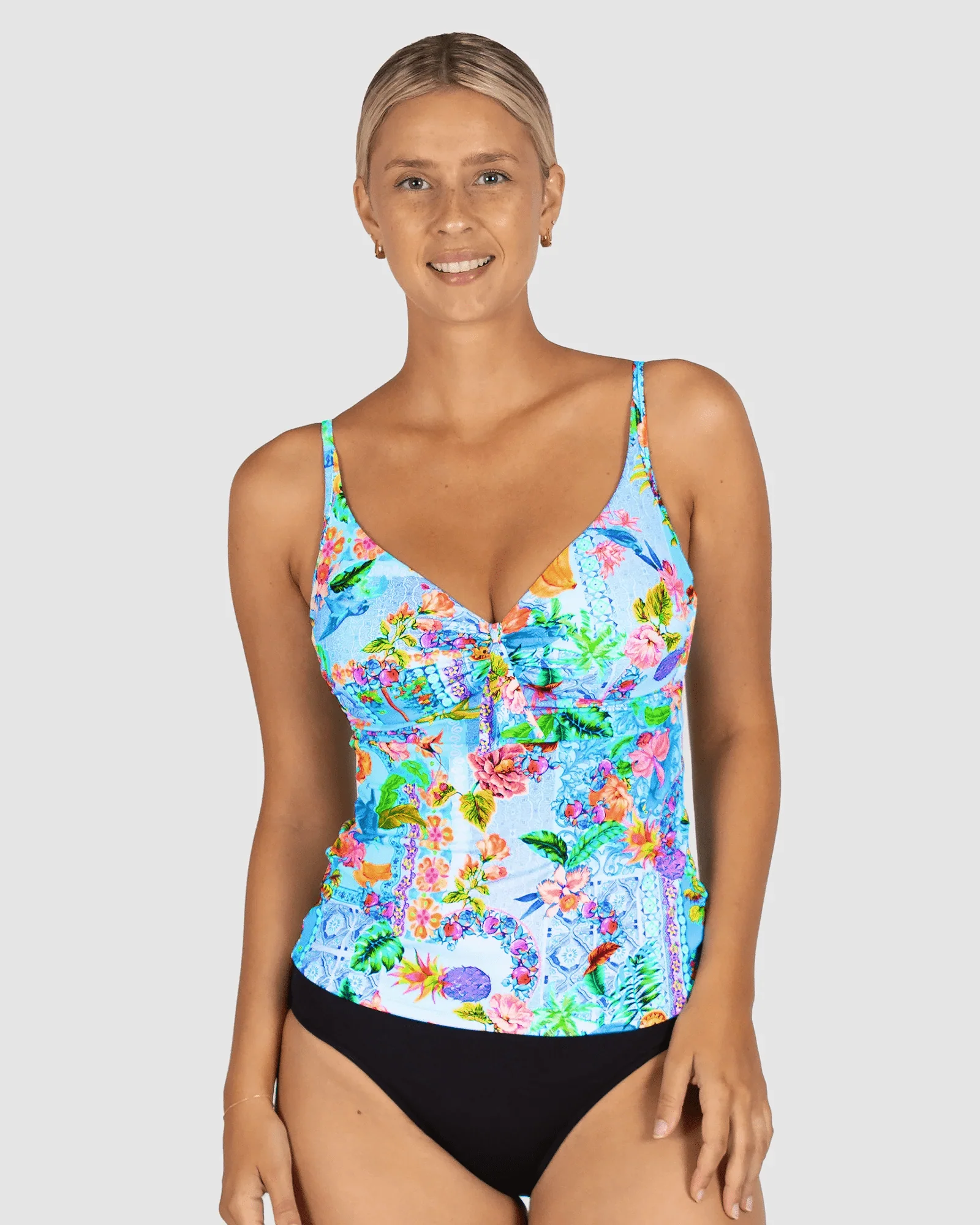 Baku Sardinia D-E Underwire Singlet Top - Ocean