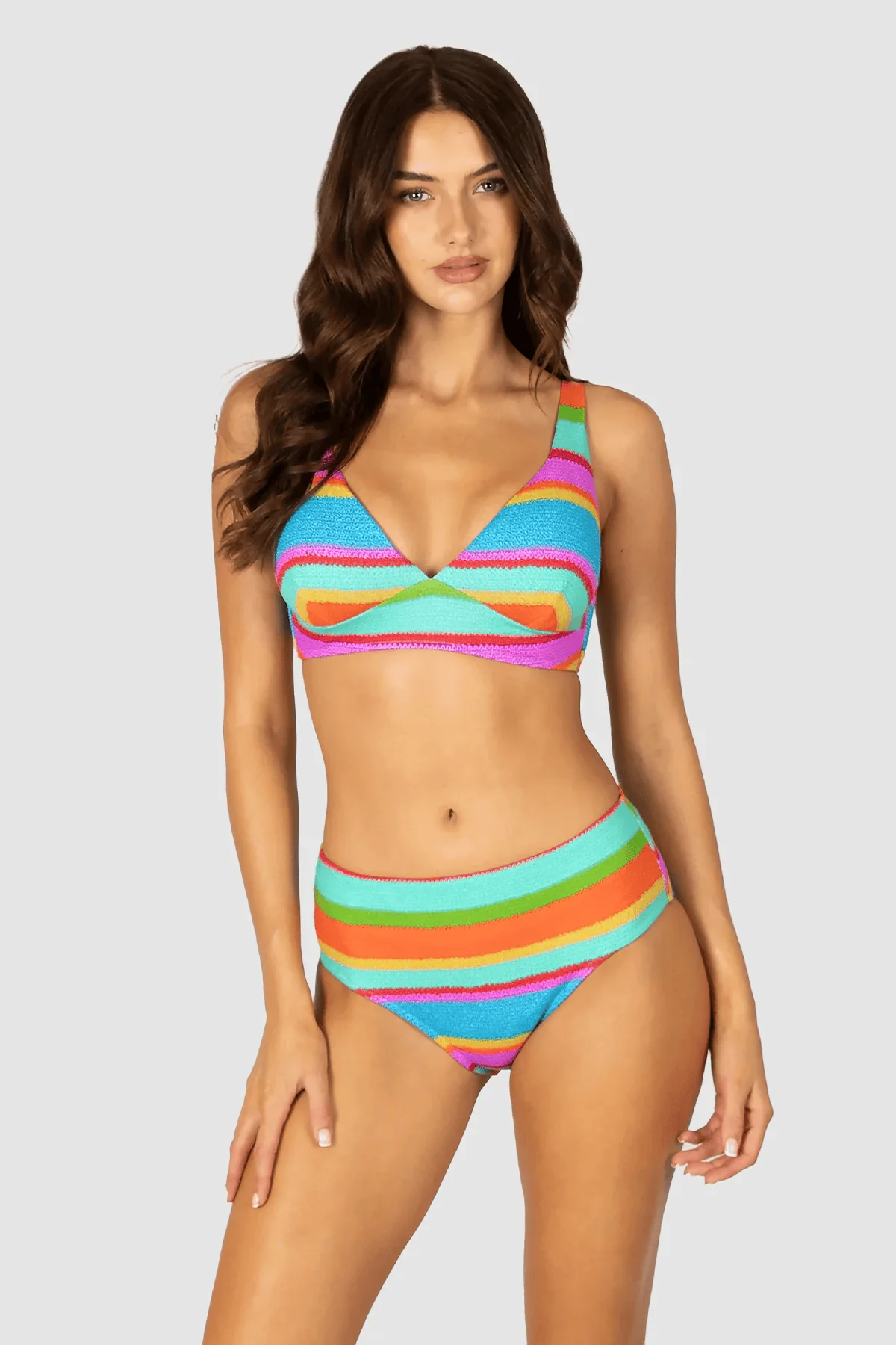 Baku Trinidad Mid Bikini Bottom - Azure