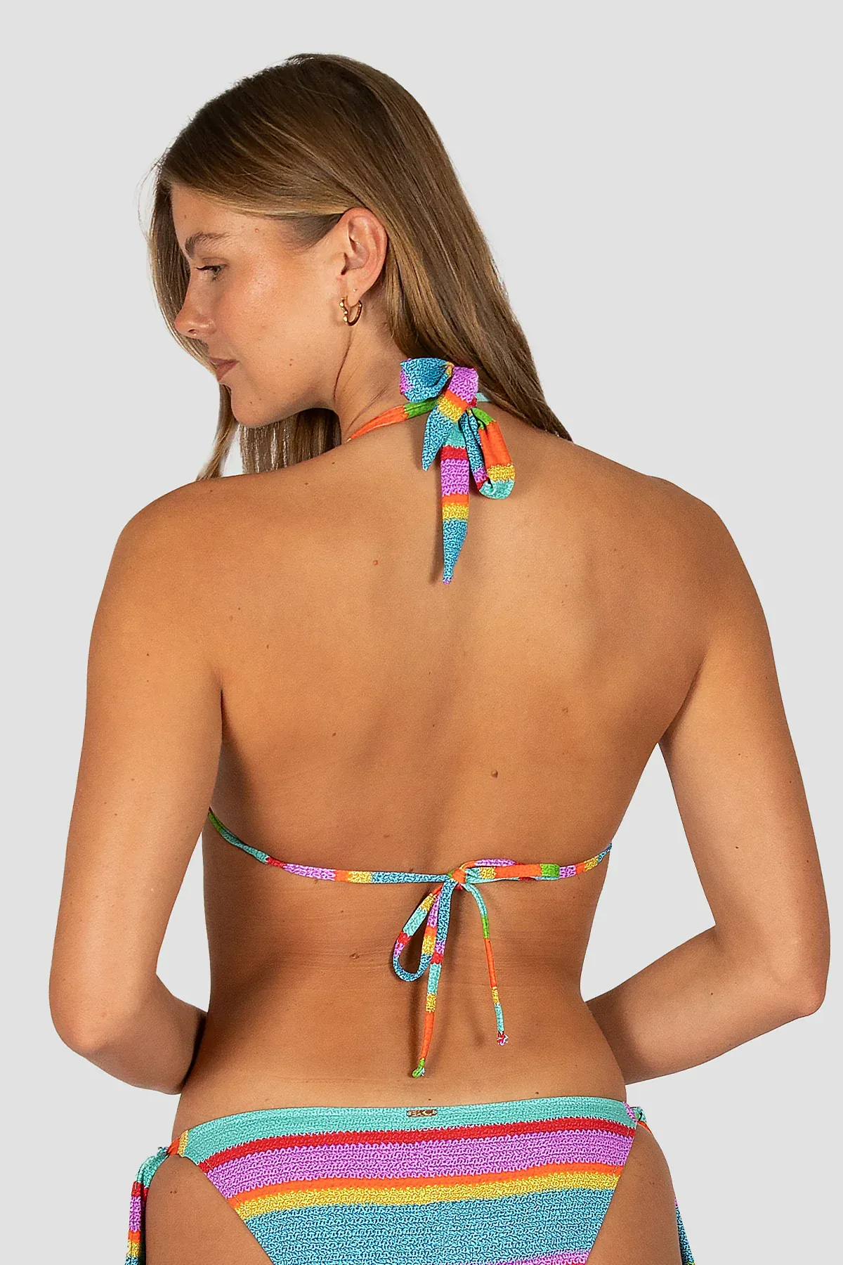 Baku Trinidad Tri Bikini Top & Hipster Tie Side Bikini Set - Multi - Image 3