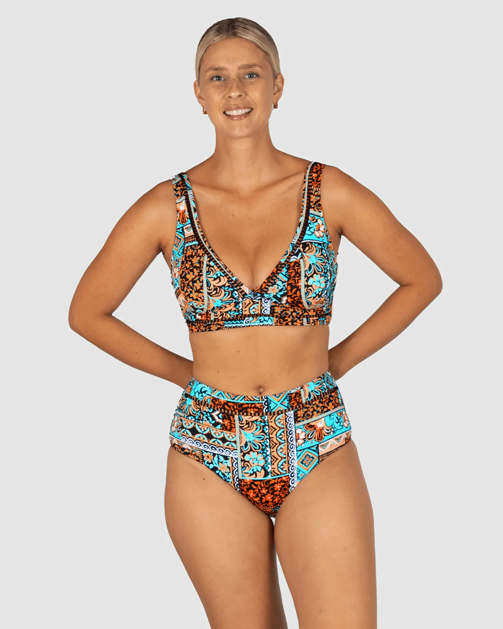 Baku Tulum High Waist Bikini Bottom - Black