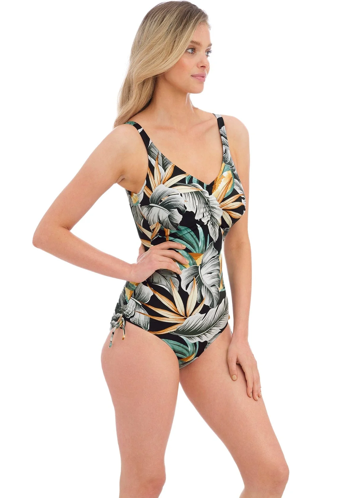 Fantasie Bamboo Grove E/F Underwire V-Neck One Piece - Image 5