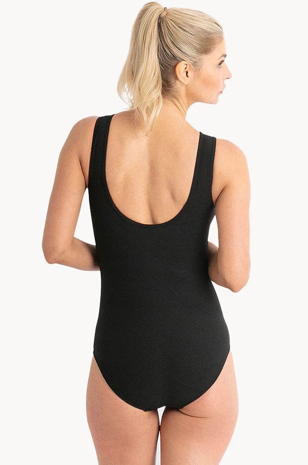 Barbados Scoop Back Mastectomy One Piece - Black - Image 2