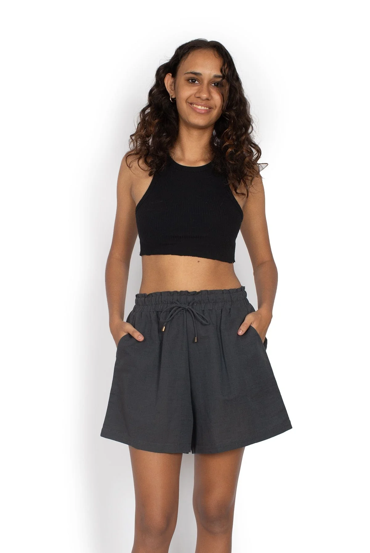 Betty Shorts - Midnight Grey