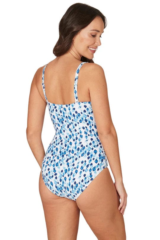 Blue Petal Plunge Dolores One Piece - Blue - Image 2