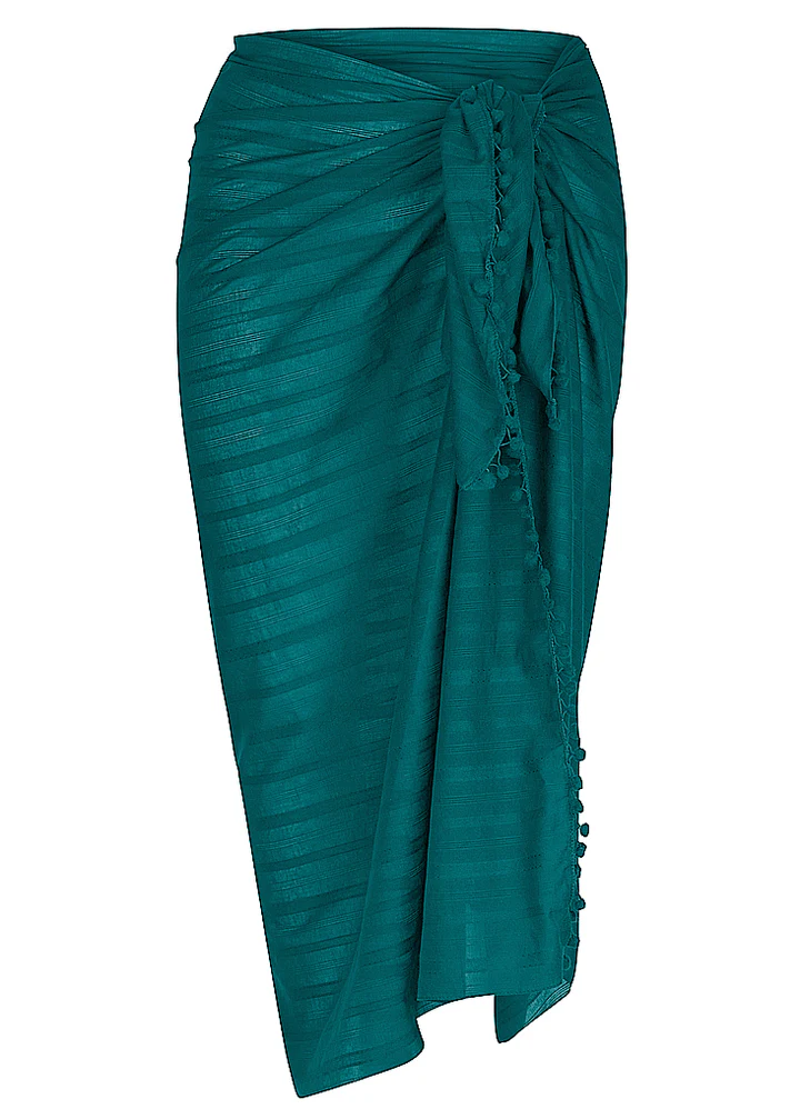 Capriosca Cotton Pom Pom Sarong