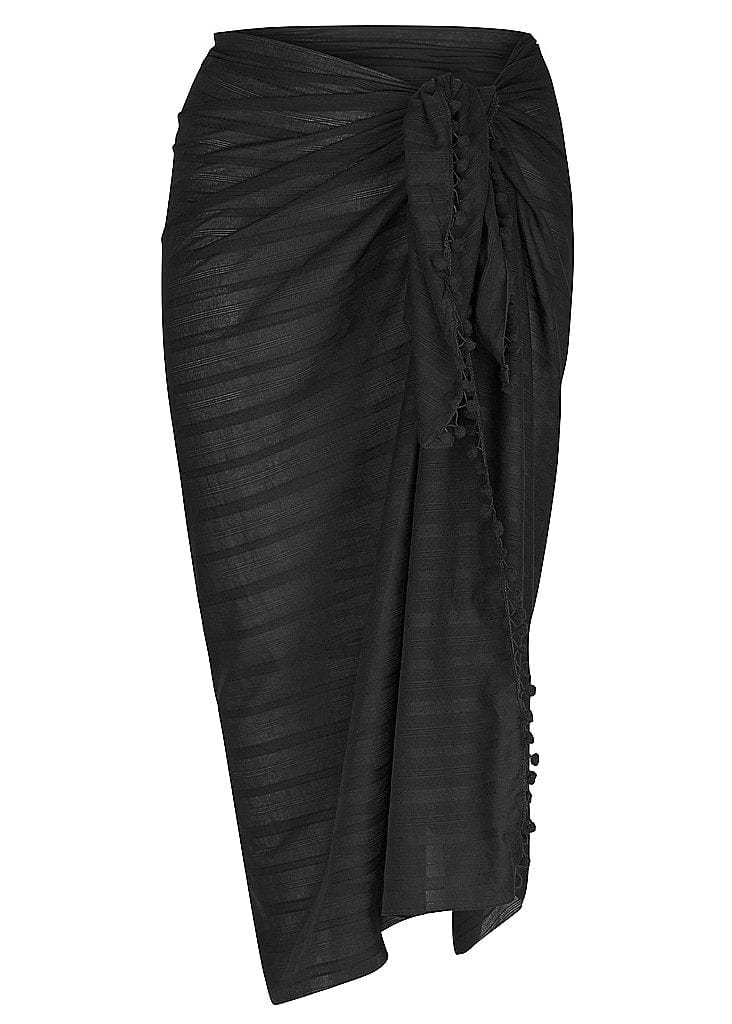 Capriosca Cotton Pom Pom Sarong - Image 5