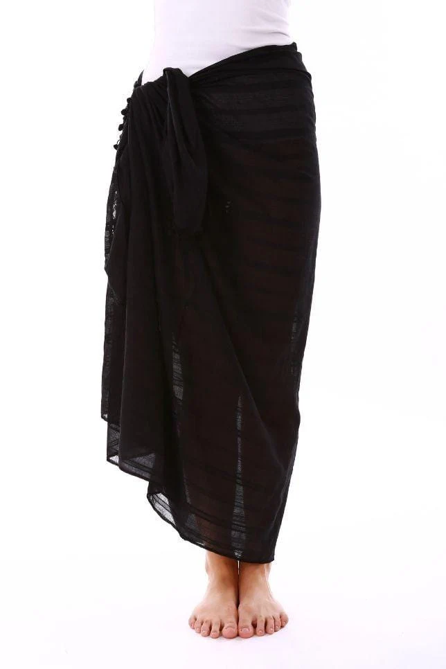Capriosca Cotton Pom Pom Sarong - Image 7