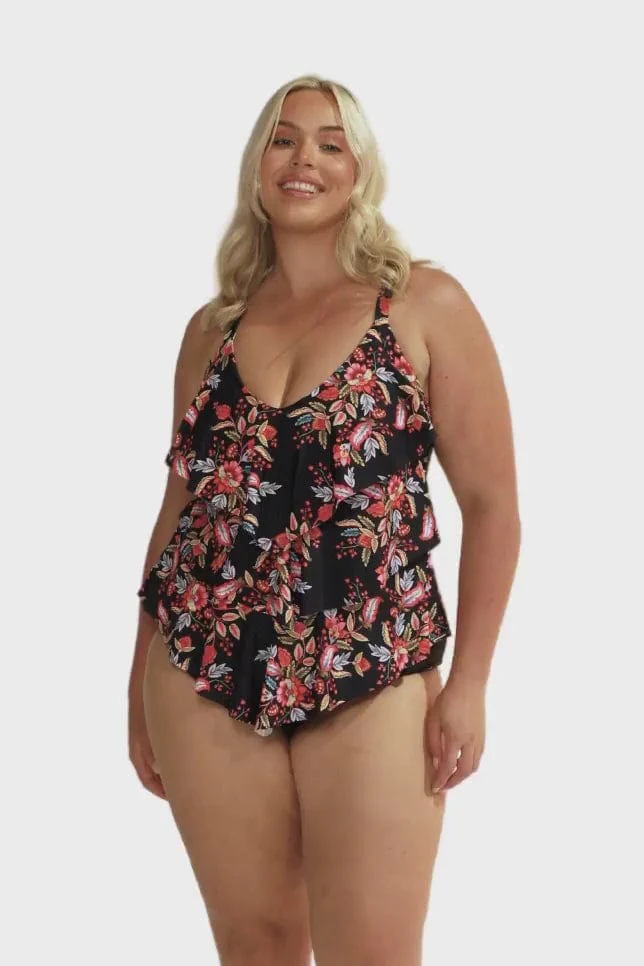 Capriosca Wildberries 3 Tier Tankini Top - Image 4