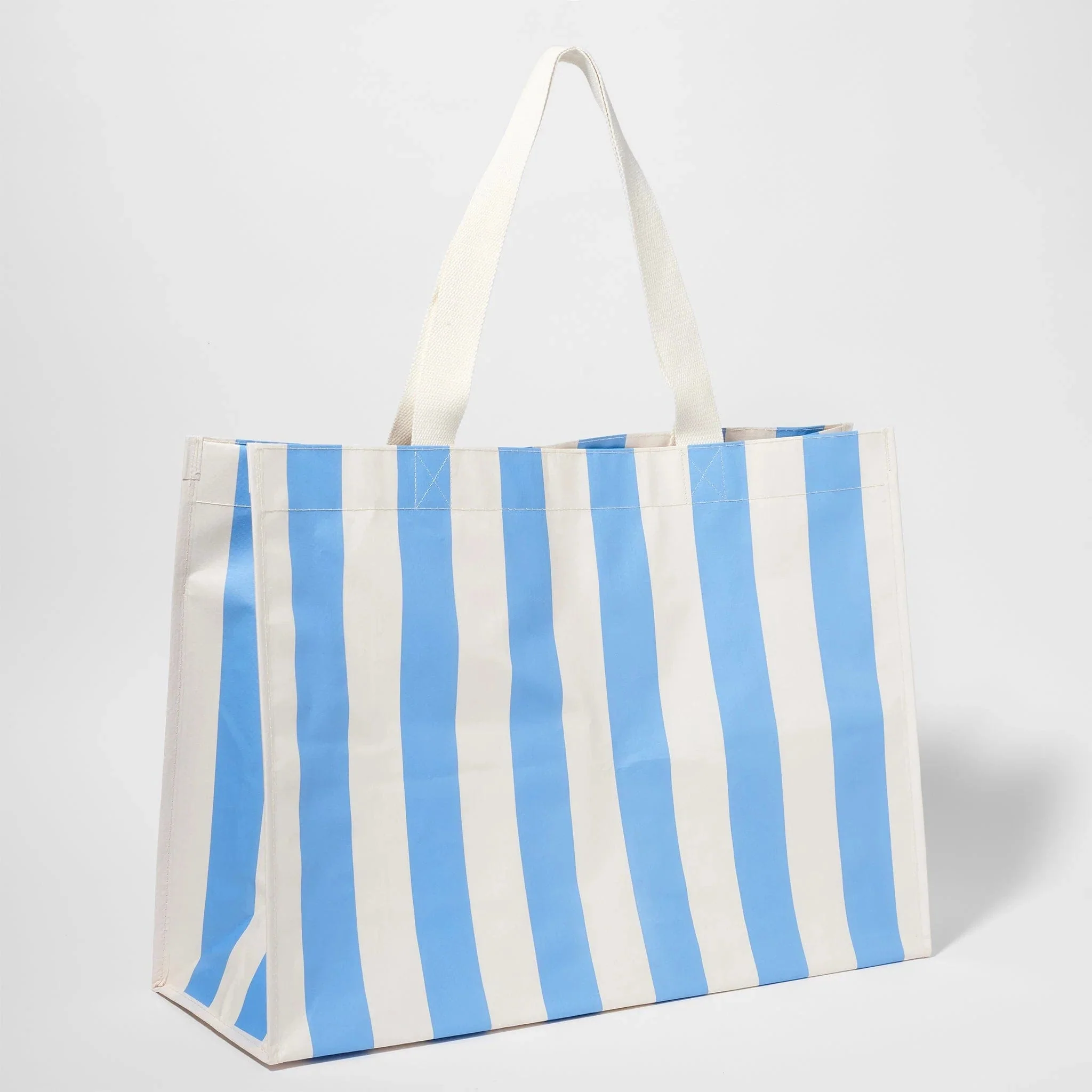 Carryall Beach Bag - The Vacay Olive Stripe - Image 7