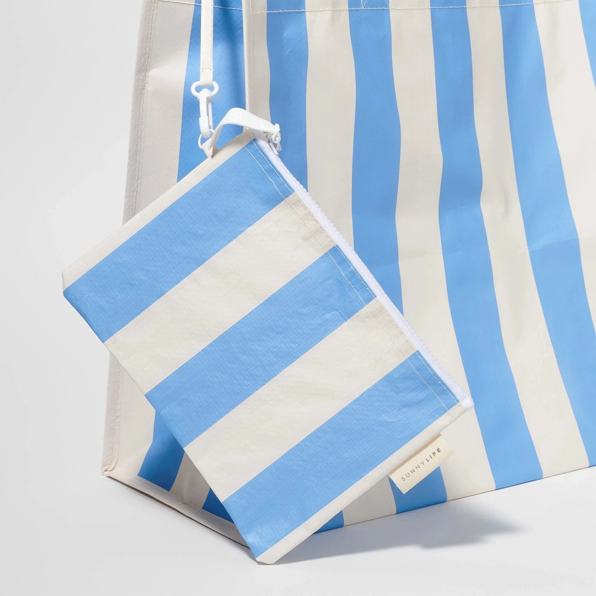 Carryall Beach Bag - The Vacay Olive Stripe - Image 8
