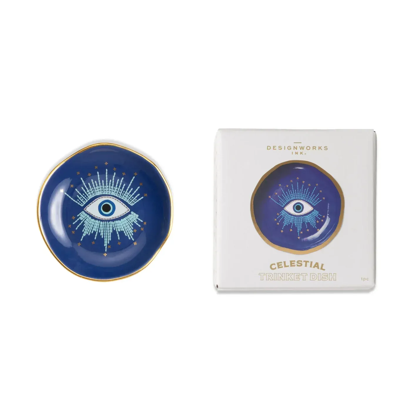 Celestial Ceramic Trinket Dish - Starry Eyed