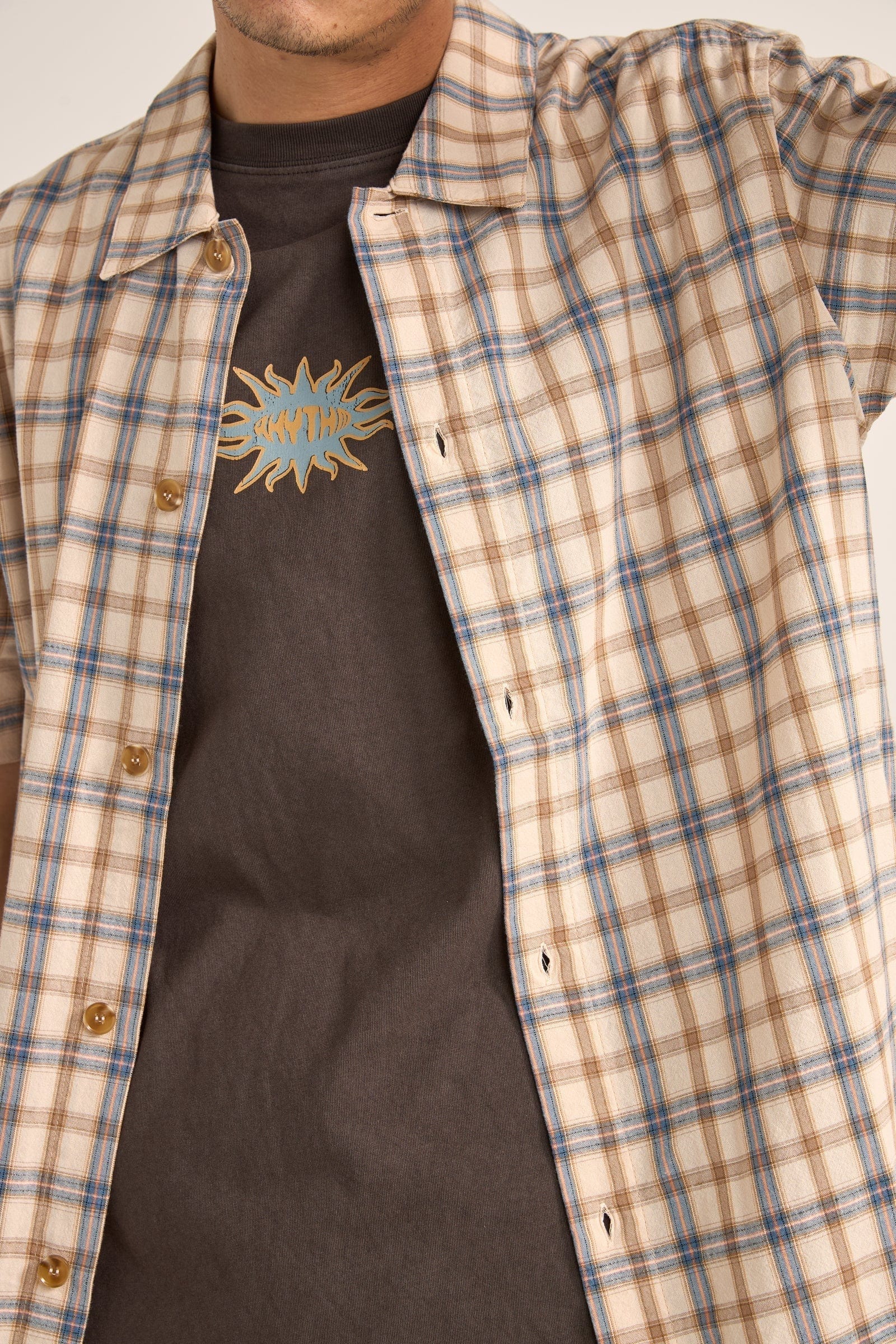 Rhythm Check SS Shirt - Natural - Image 3
