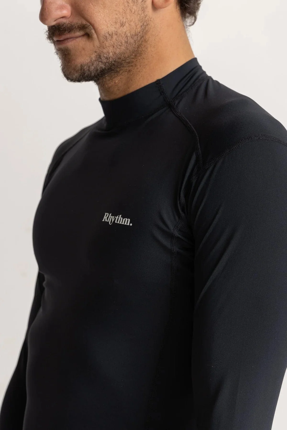 Rhythm Classic Long Sleeve Rash Shirt - Black - Image 3