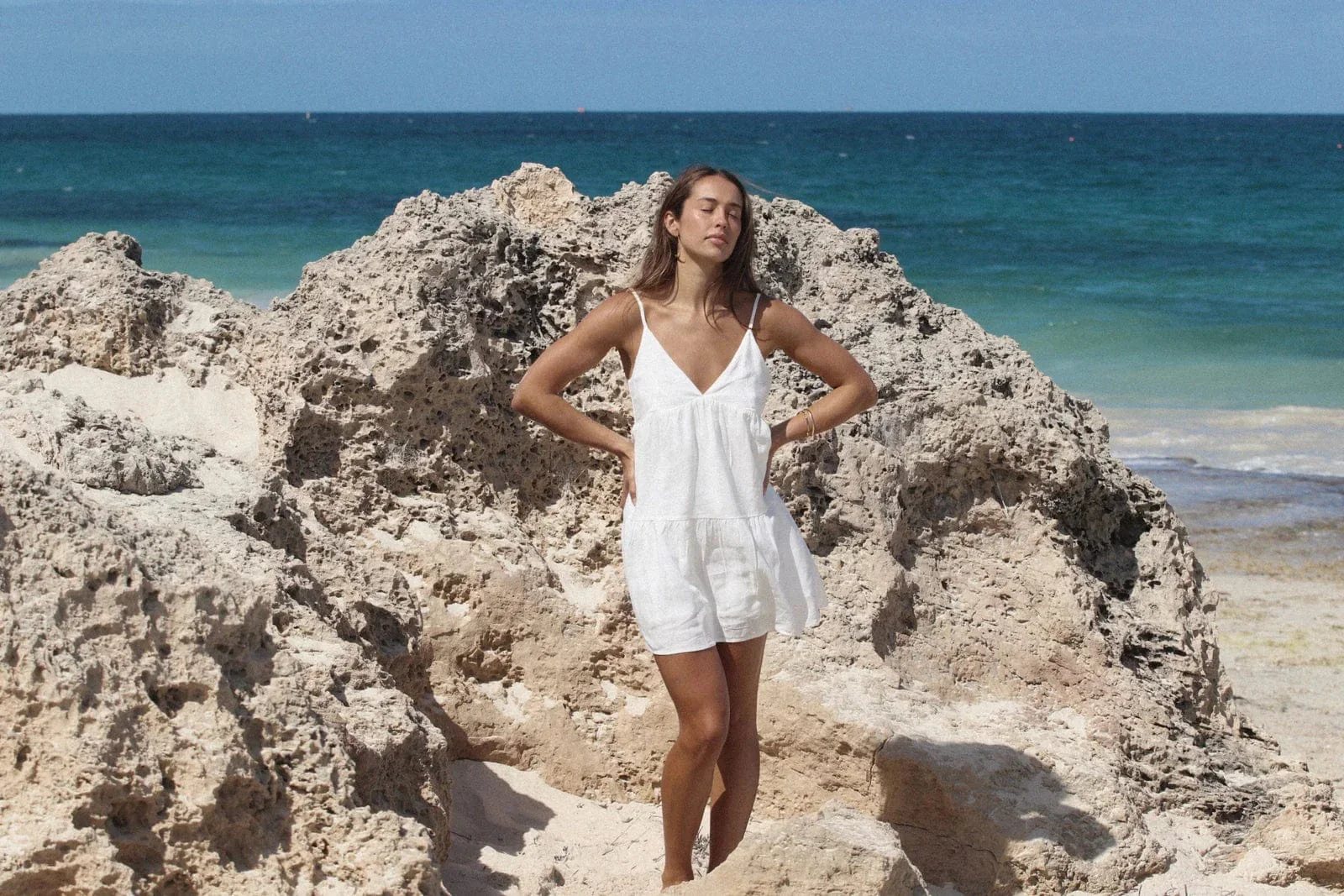 Rhythm Classic Tiered Mini Dress - Image 5