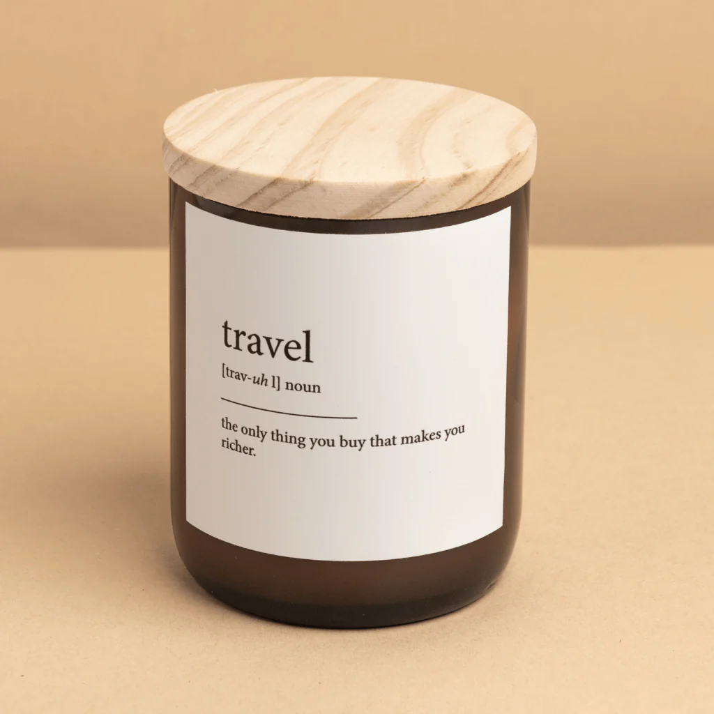 Dictionary Candle - Travel