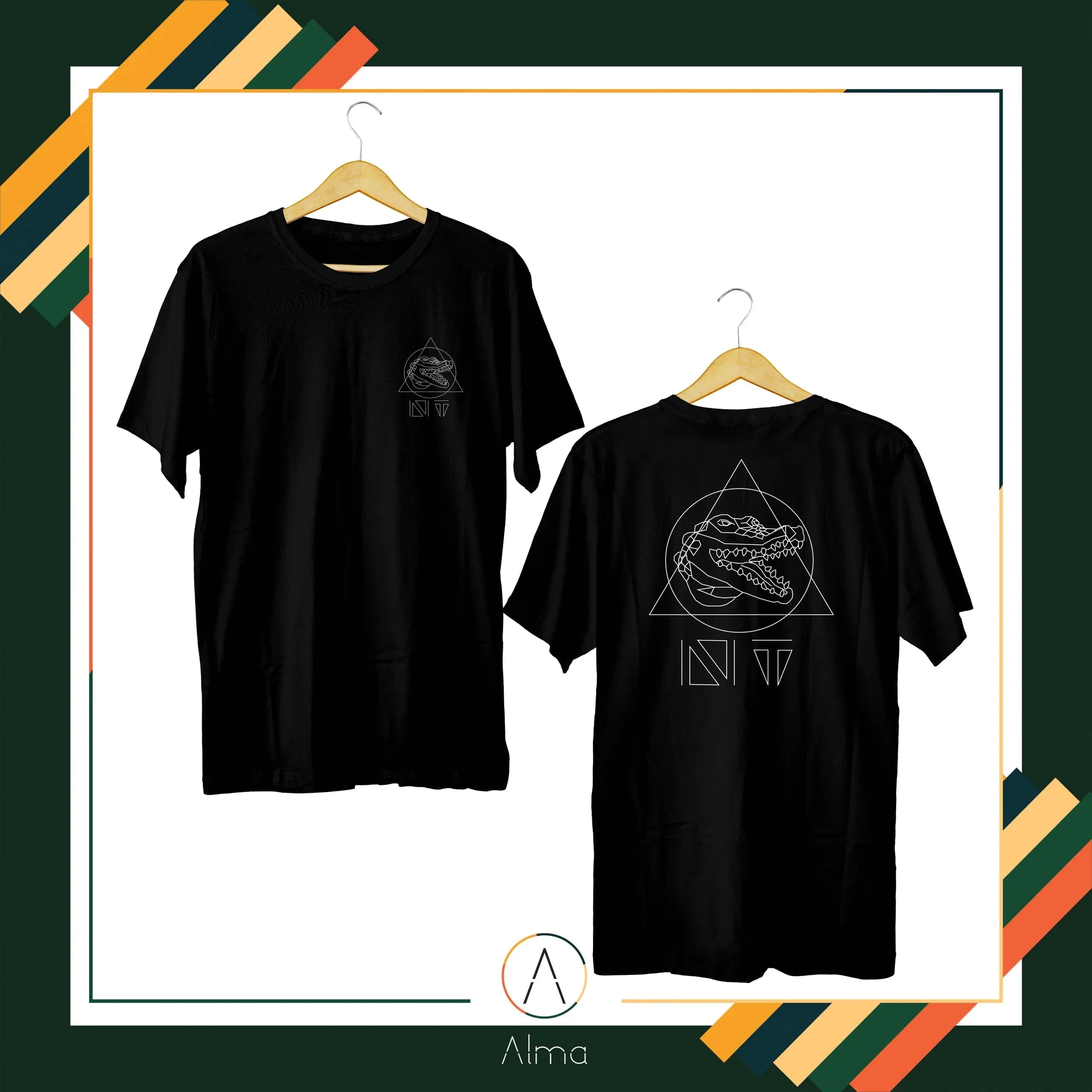 Crocodile NT Black T-Shirt* - Image 3