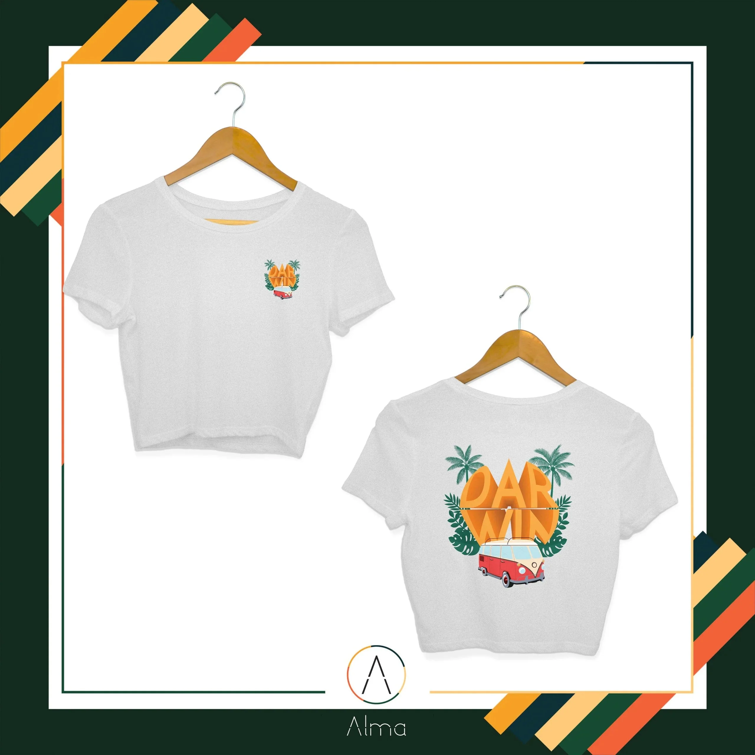 Darwin Kombi Grey Crop Top - Image 3