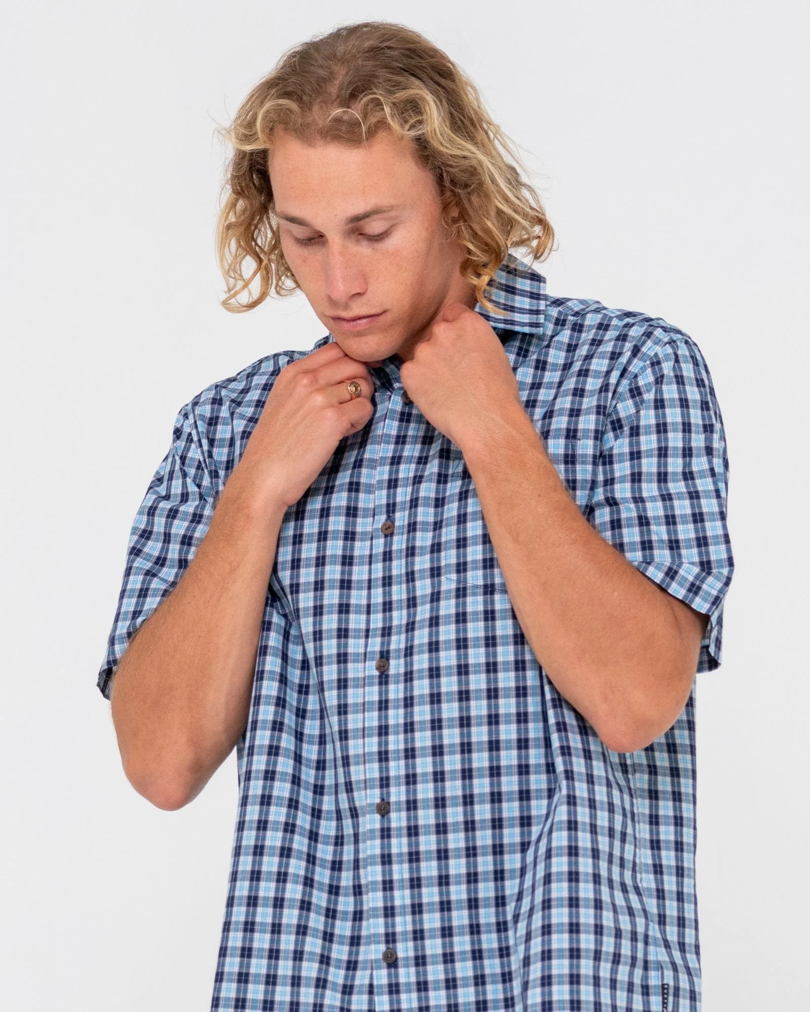 Datsun Check Short Sleeve Shirt - Image 4