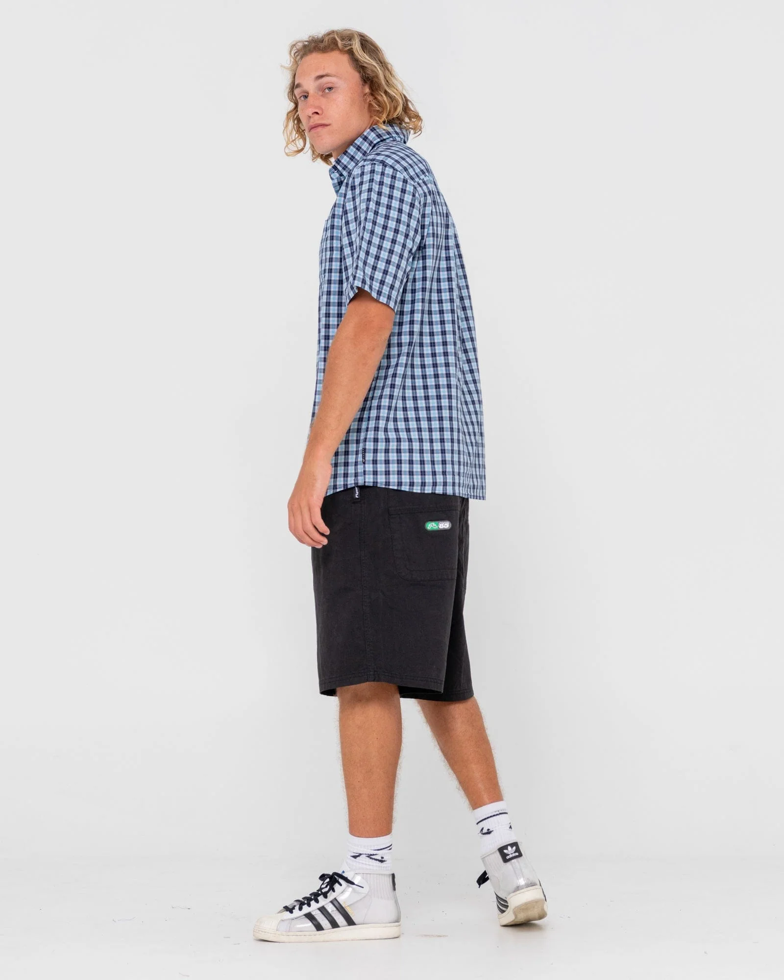 Datsun Check Short Sleeve Shirt - Image 8
