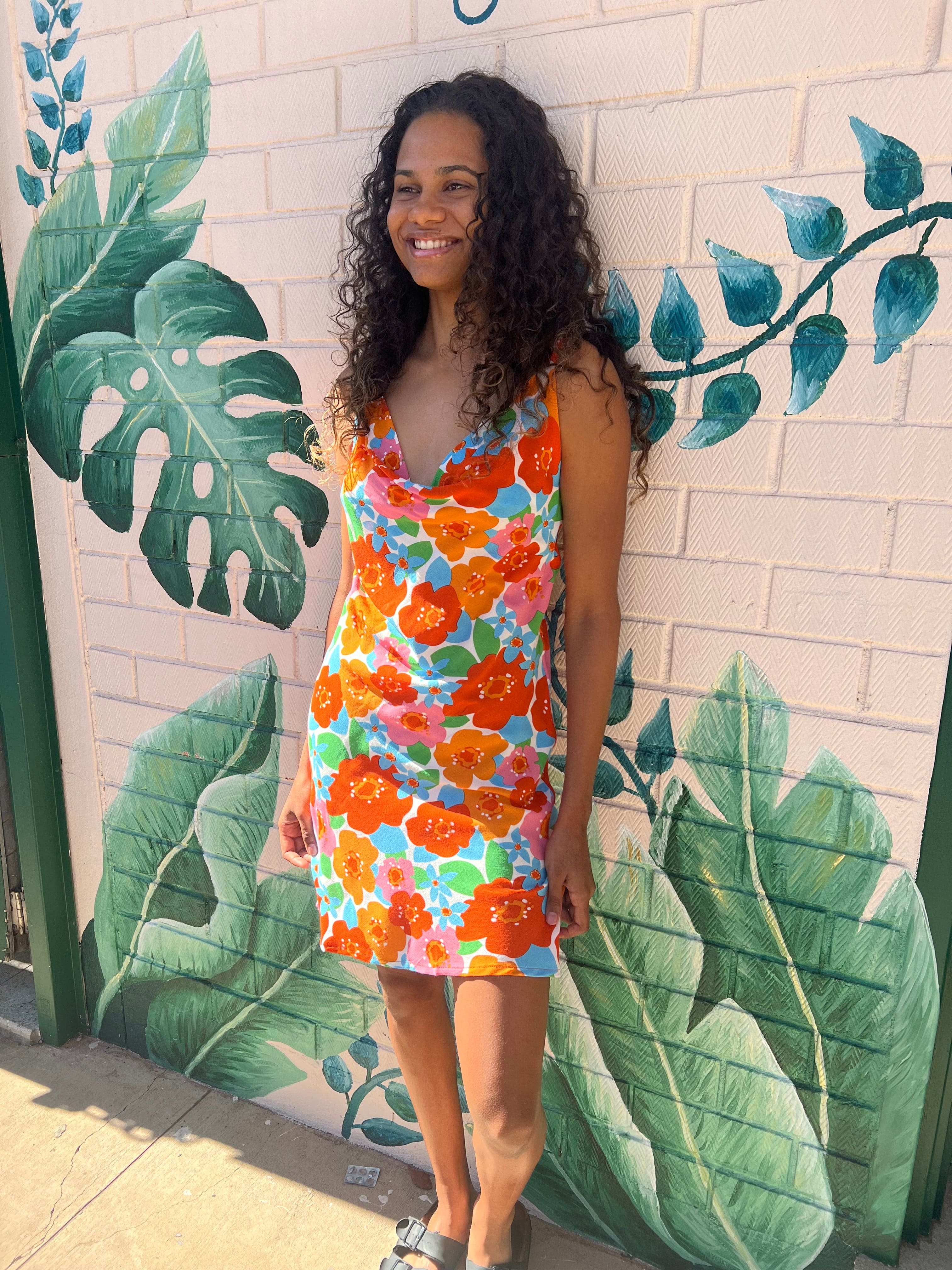 Disco Flowers Tipsy Mini Dress - Image 11