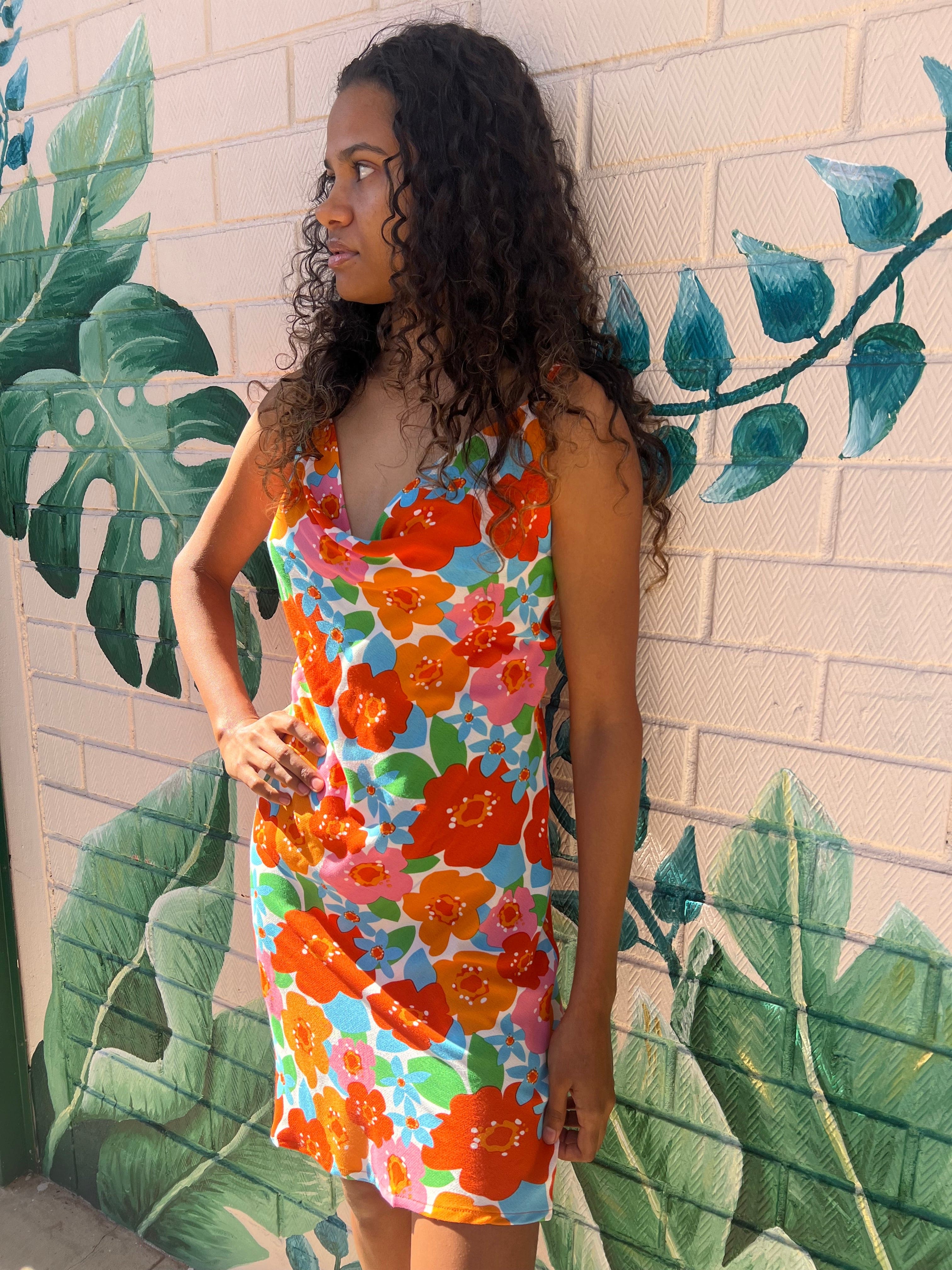Disco Flowers Tipsy Mini Dress - Image 8