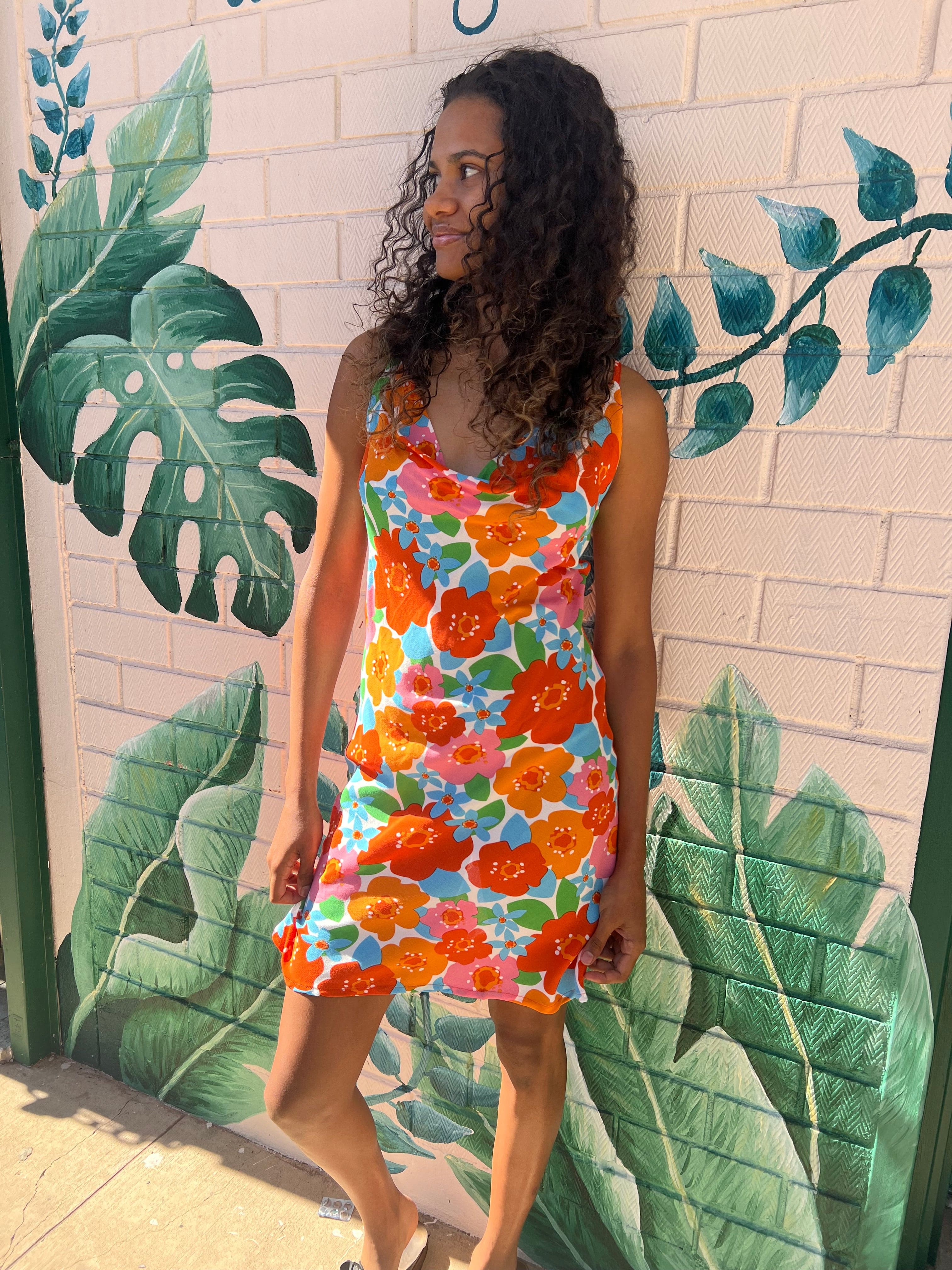 Disco Flowers Tipsy Mini Dress - Image 9