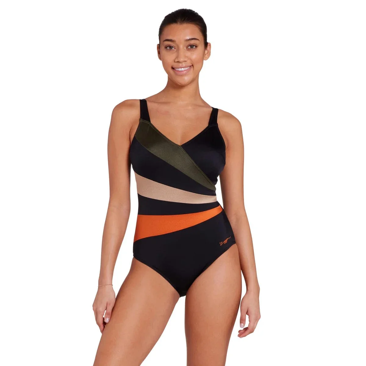 Zoggs Dream Wrap Panel Classicback Swimsuit